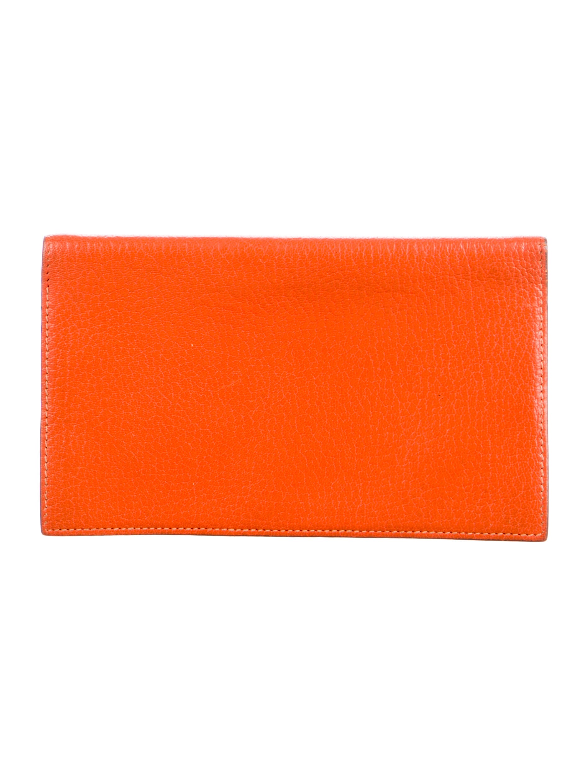 Hermès Orange Coin Purse Orange Wallets, Accessories HER45445 The
