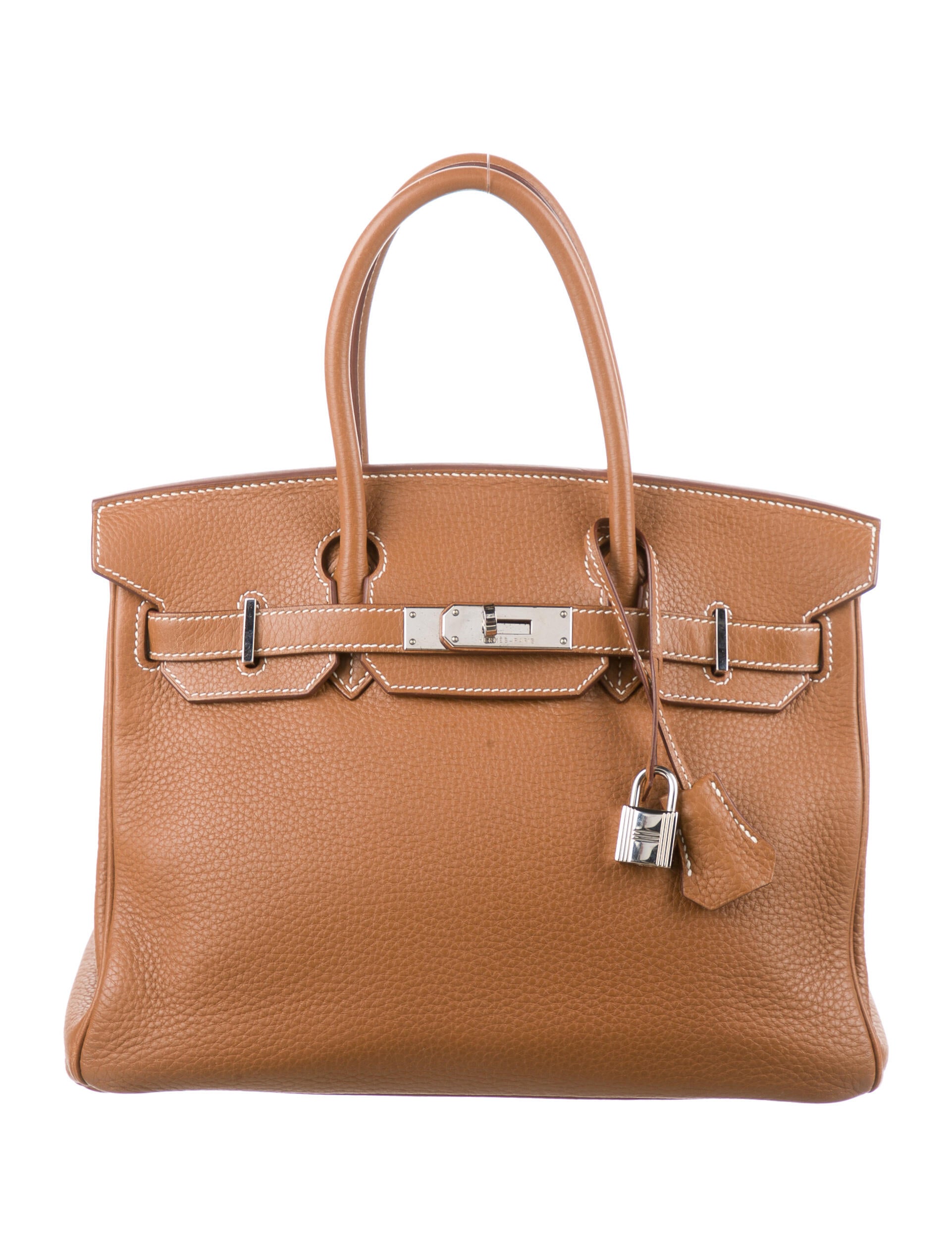Hermès Toile Birkin 40 Brown Handle Bags, Handbags HER33839 The