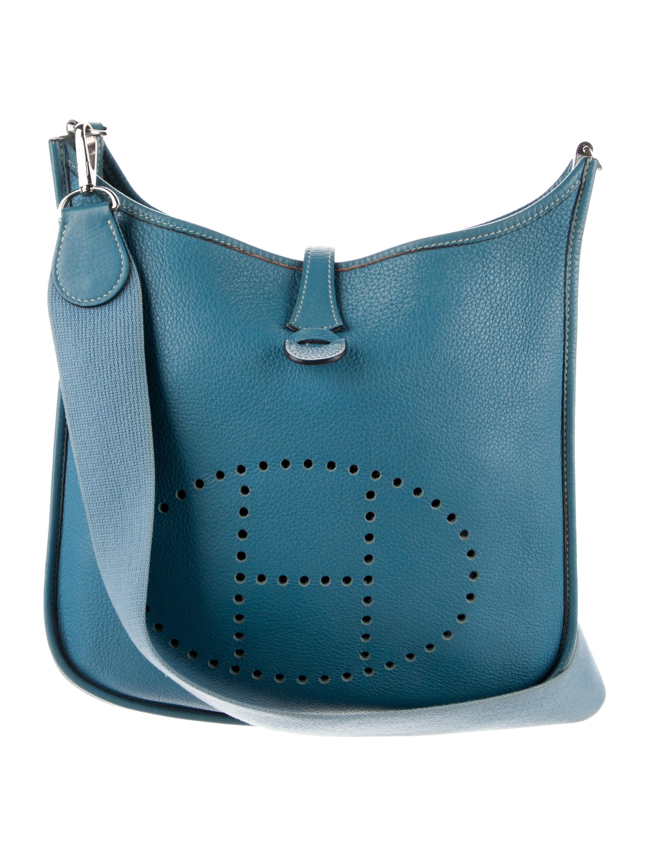 Hermès Halzan Crossbody Bag Blue Crossbody Bags, Handbags HER51384