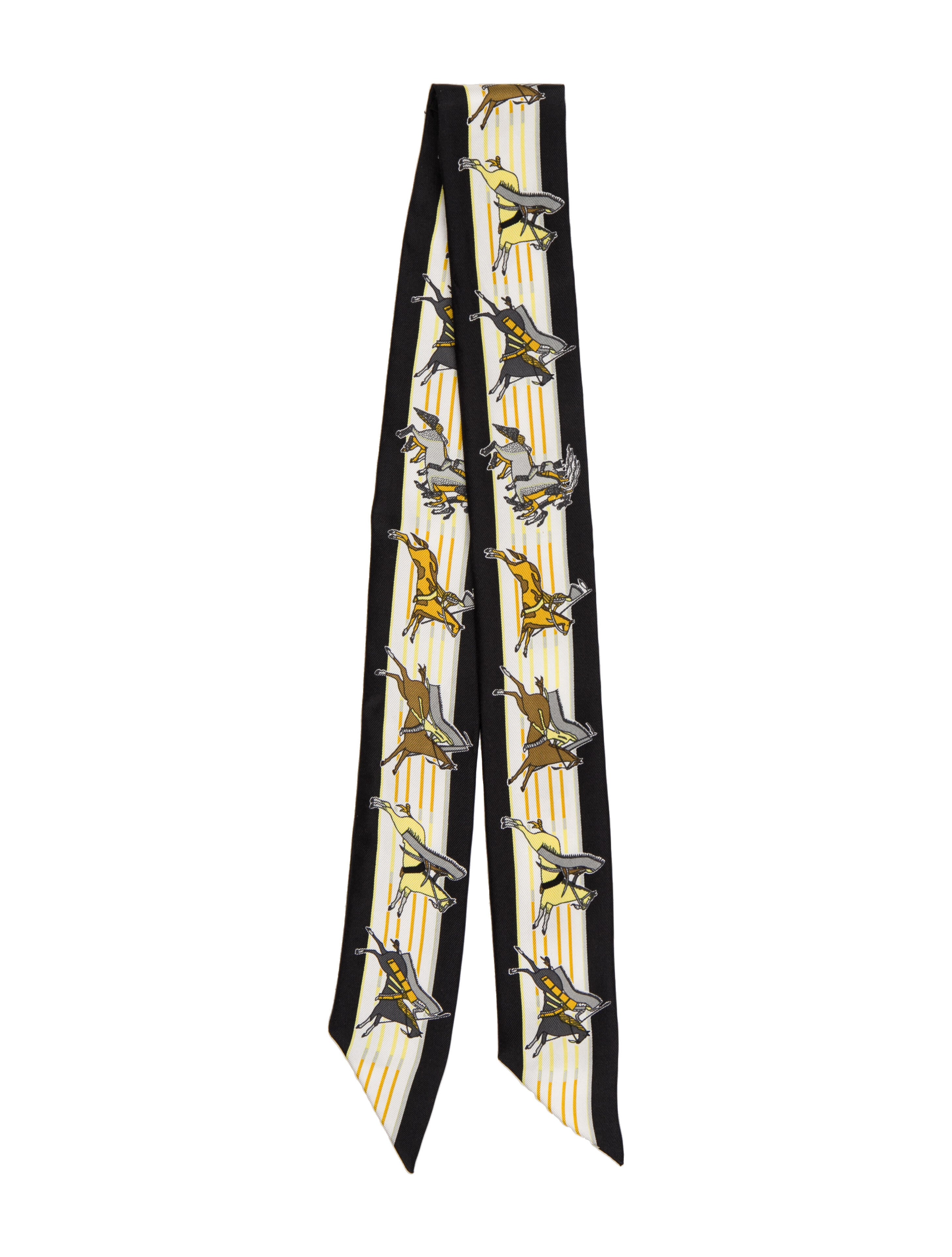 Hermès Pani La Shar Pawnee Silk Twilly Scarf