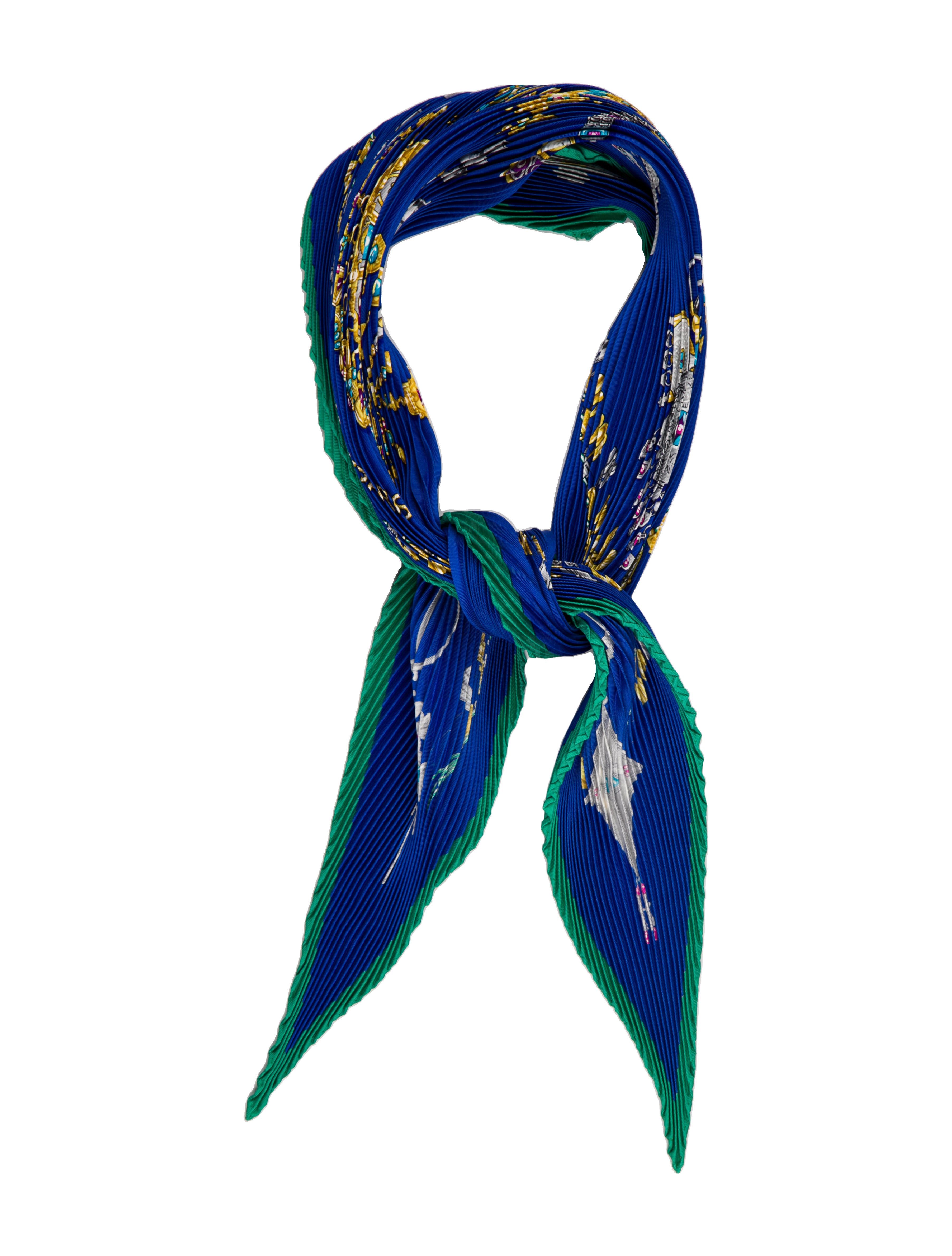 Hermès Silk Scarf Blue Scarves and Shawls, Accessories HER26422