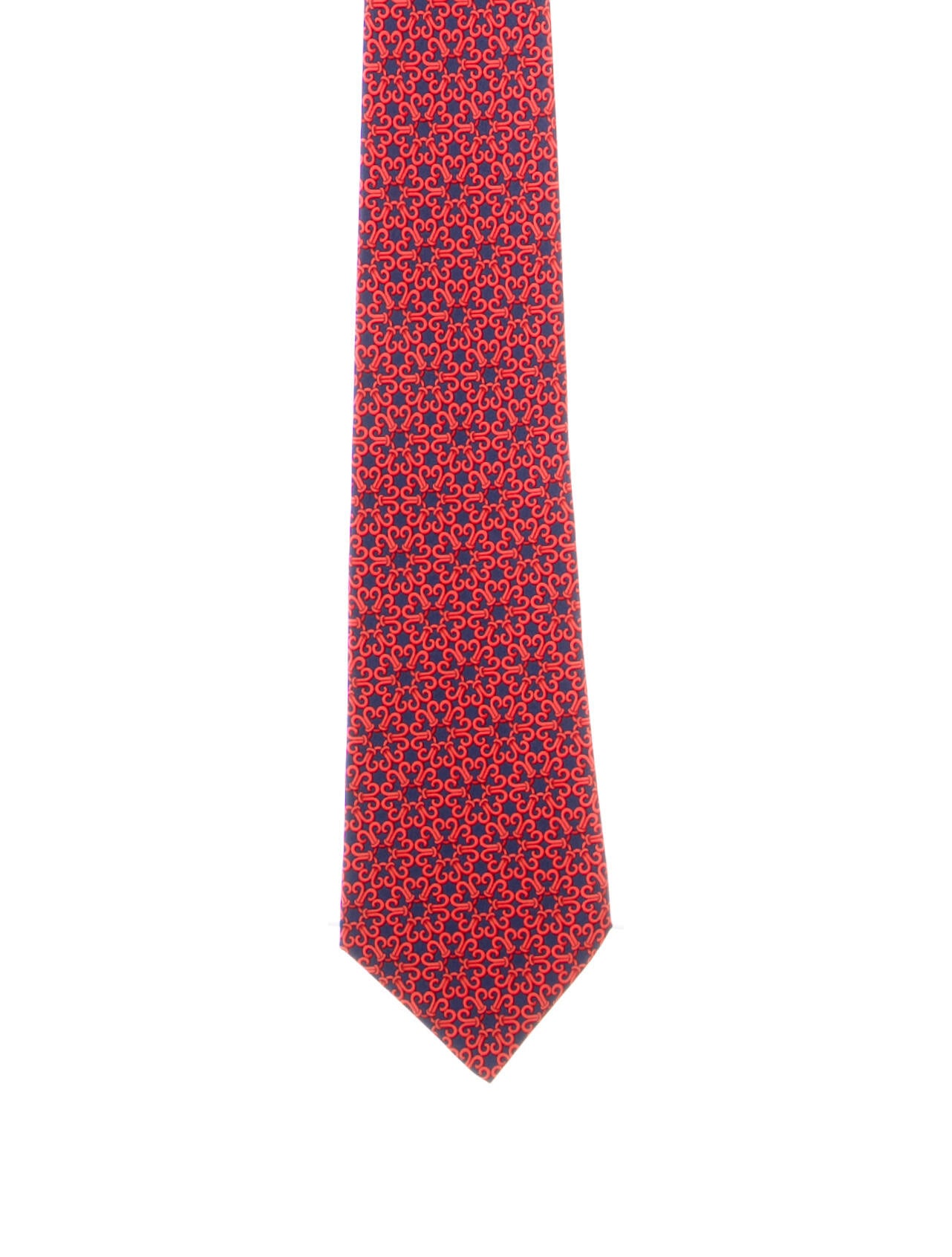 Hermès Patterned Silk Tie