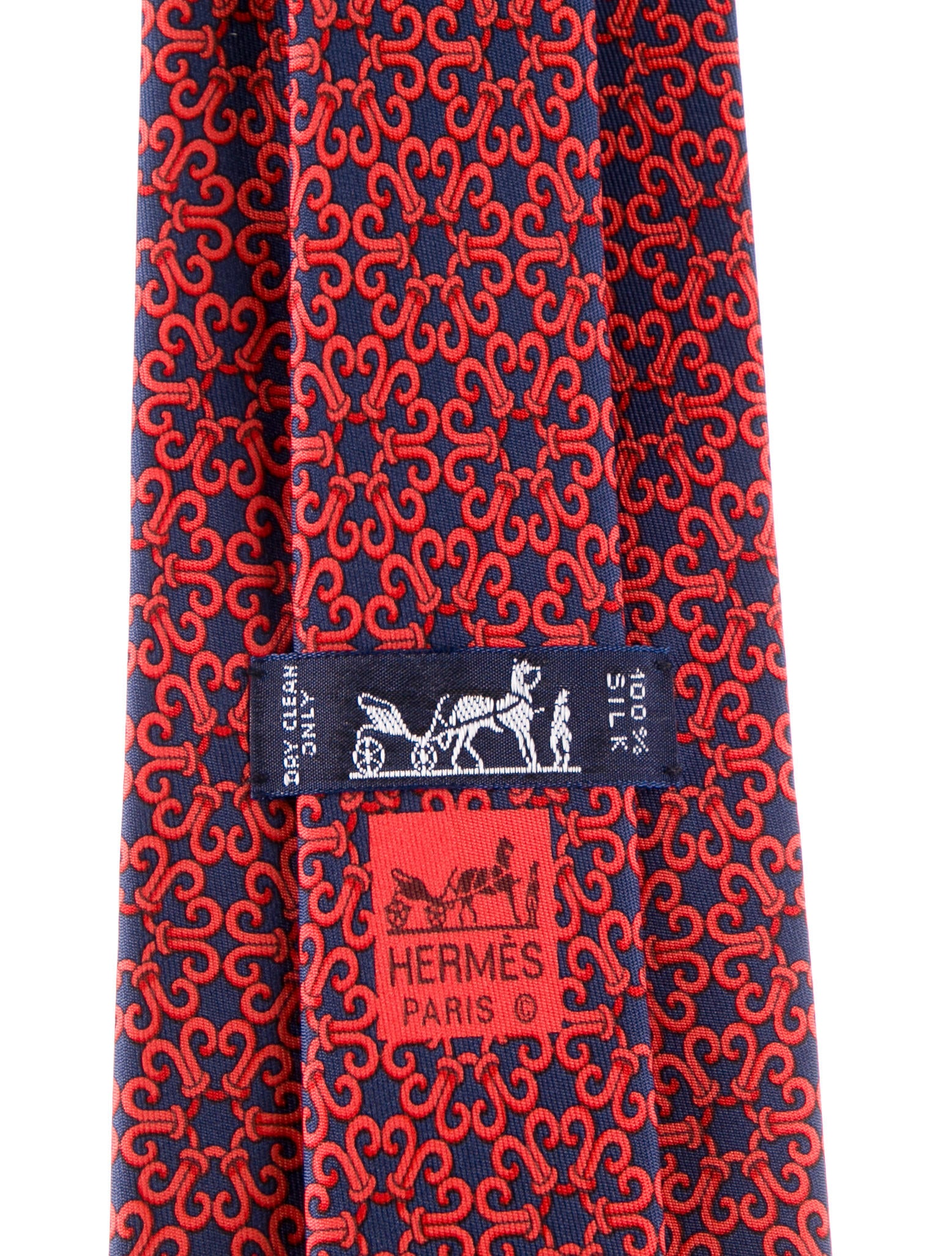 Hermès Patterned Silk Tie