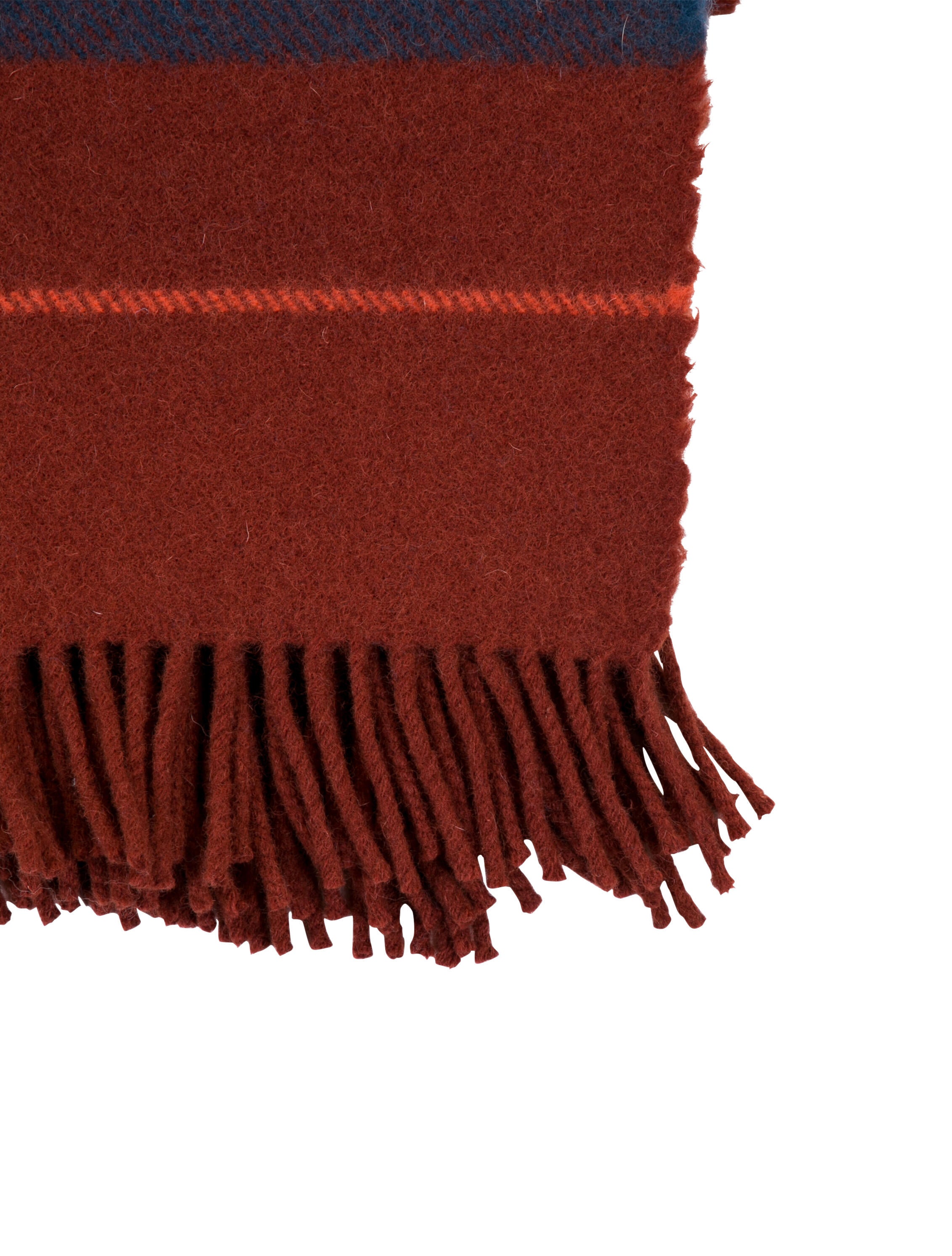 Hermès Rocabar Wool Horse Blanket Burgundy Throws, Pillows & Throws