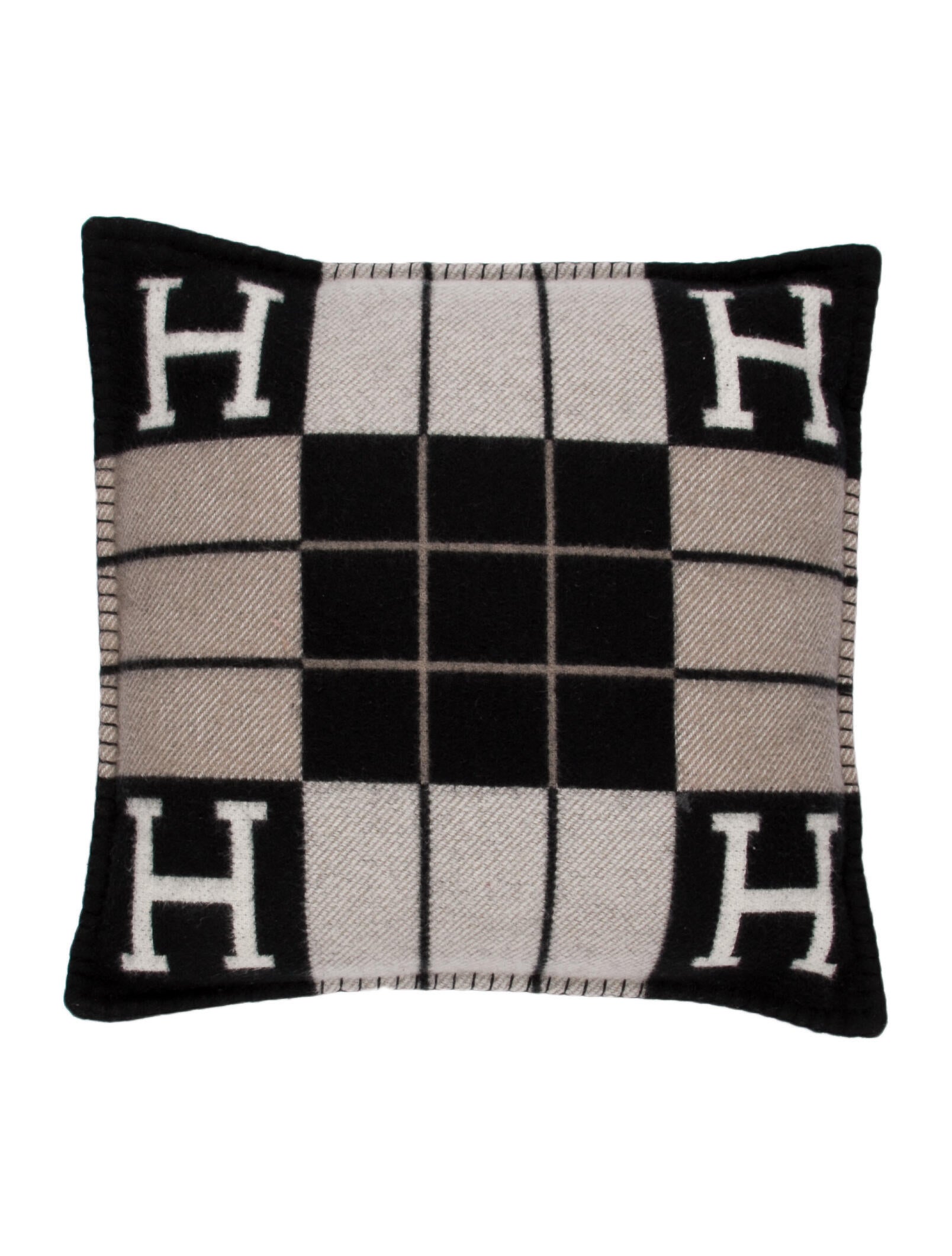 Fendi Casa Swarovski Crystal Logo Pillow w/ Tags Neutrals Pillows