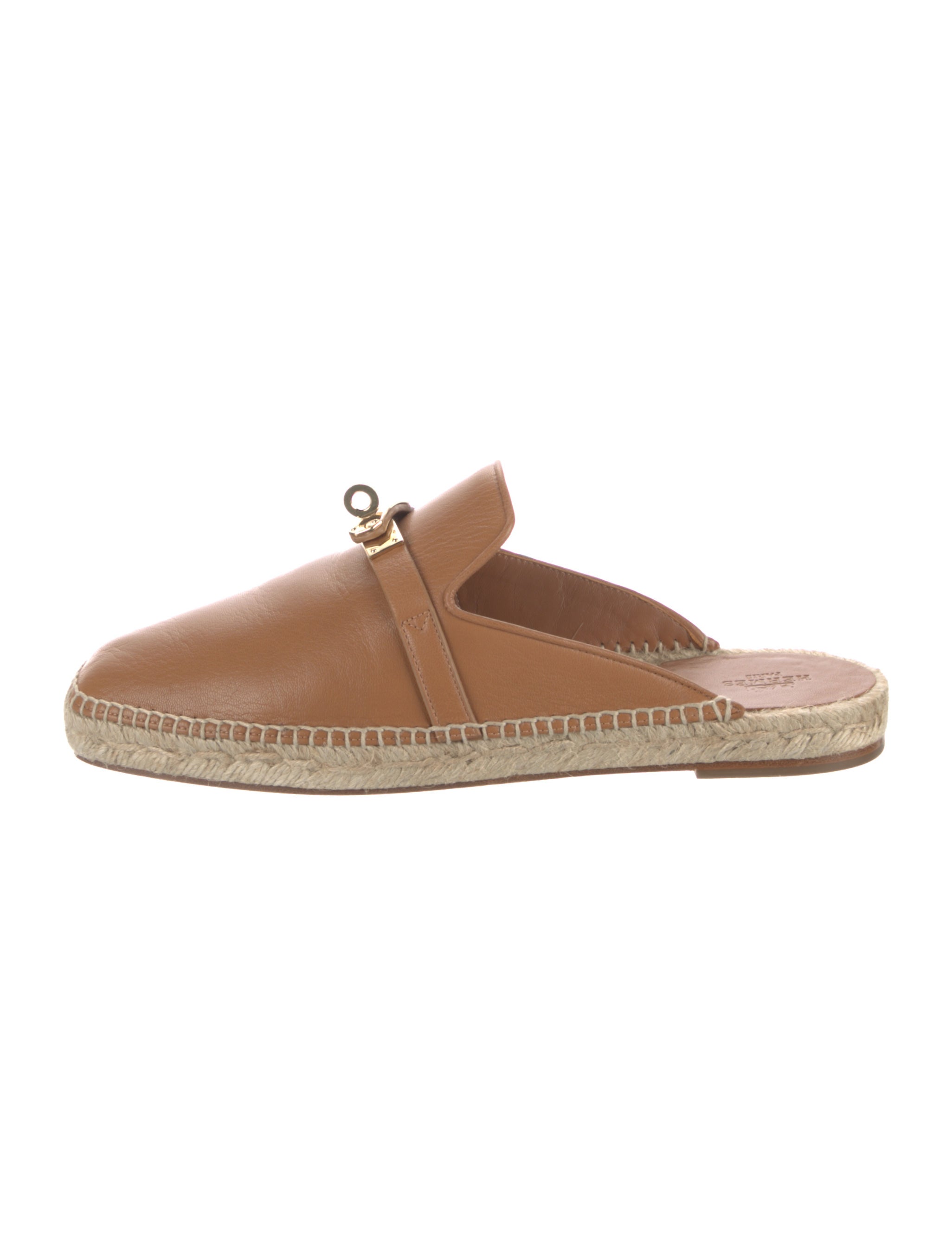 Hermès Feria Leather Mules Brown Flats, Shoes HER513632 The RealReal