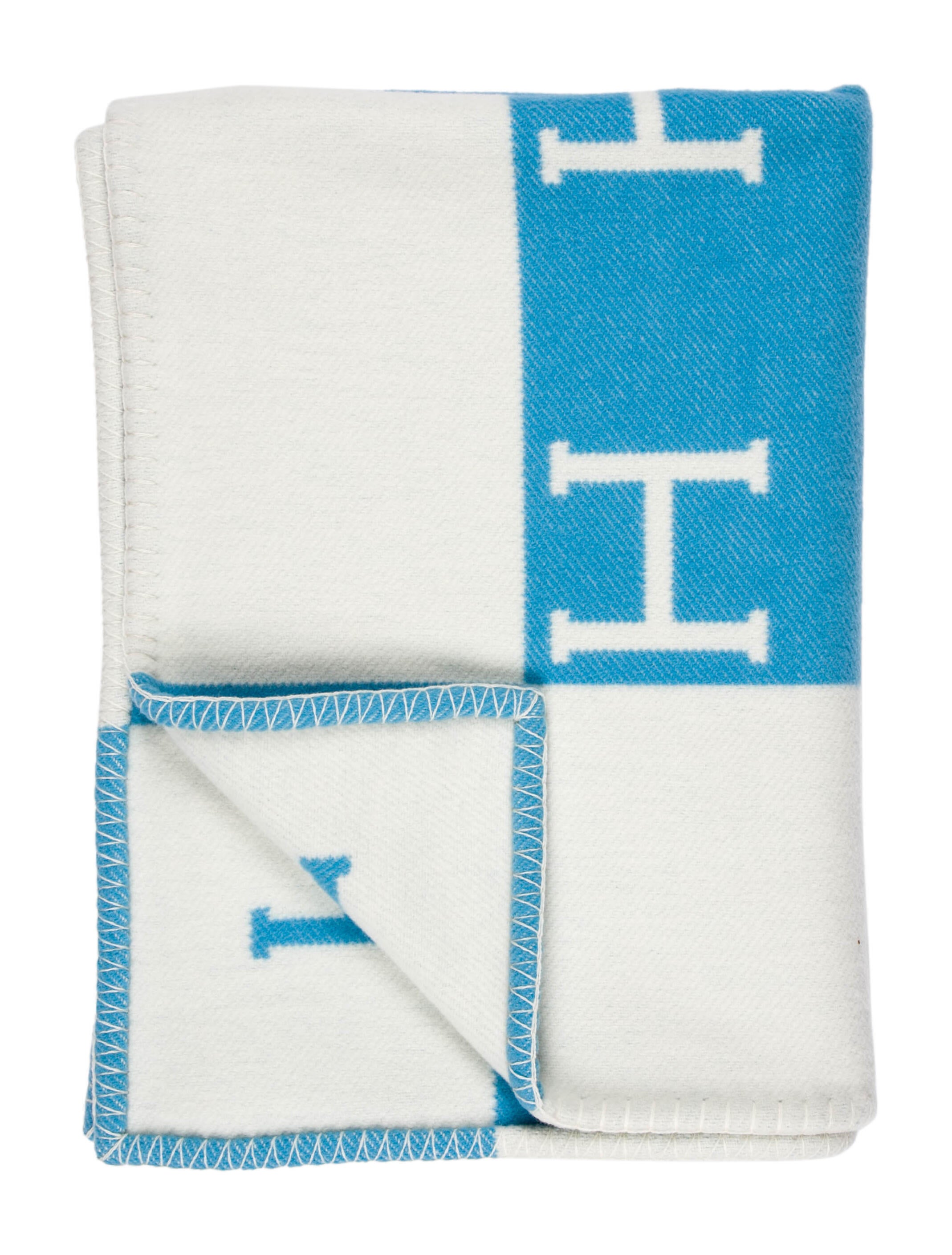 Hermès Wool & Cashmere Throw Blanket Brown Throws, Pillows & Throws