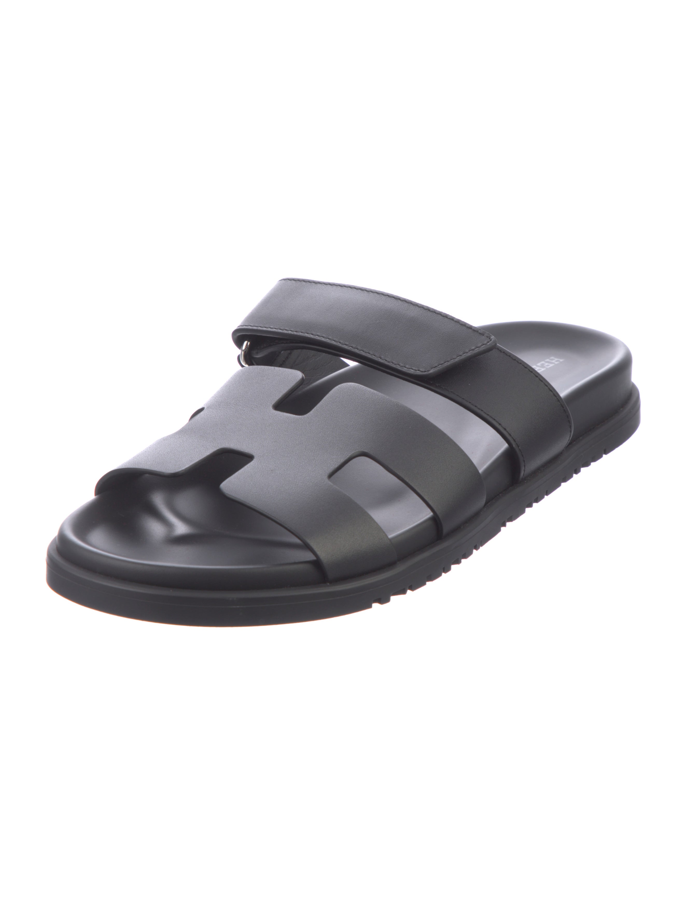 Hermès Chypre Leather Slides
