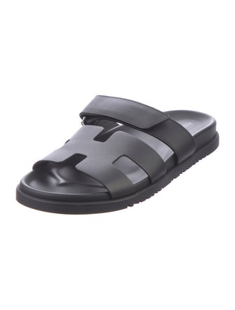 Hermès Chypre Leather Slides