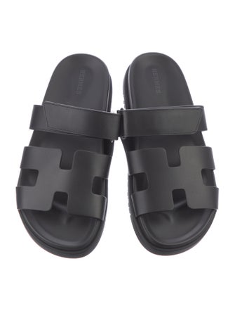 Hermès Chypre Leather Slides