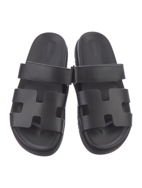 Hermès Chypre Leather Slides