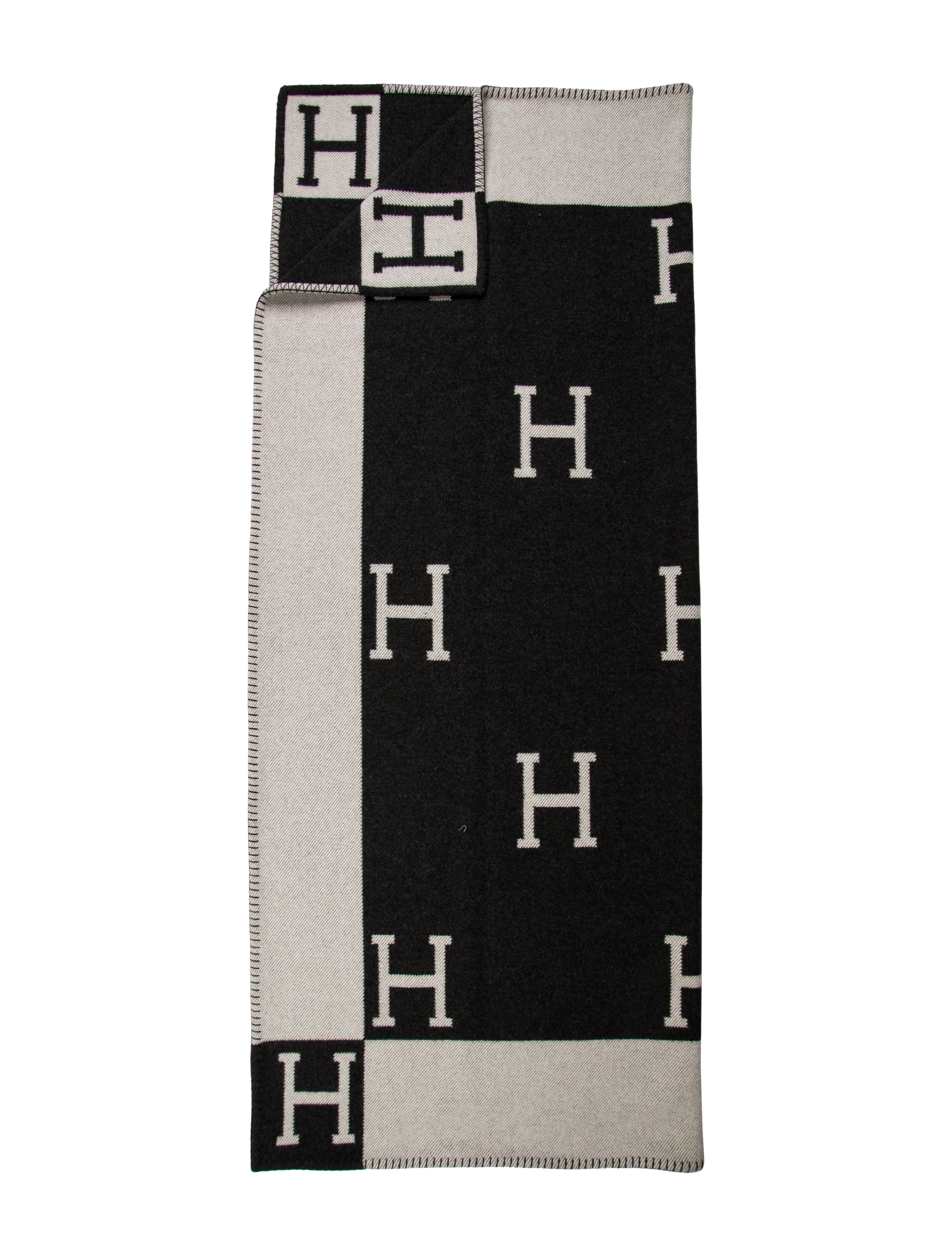 Hermès Wool & Cashmere Throw Blanket Brown Throws, Pillows & Throws