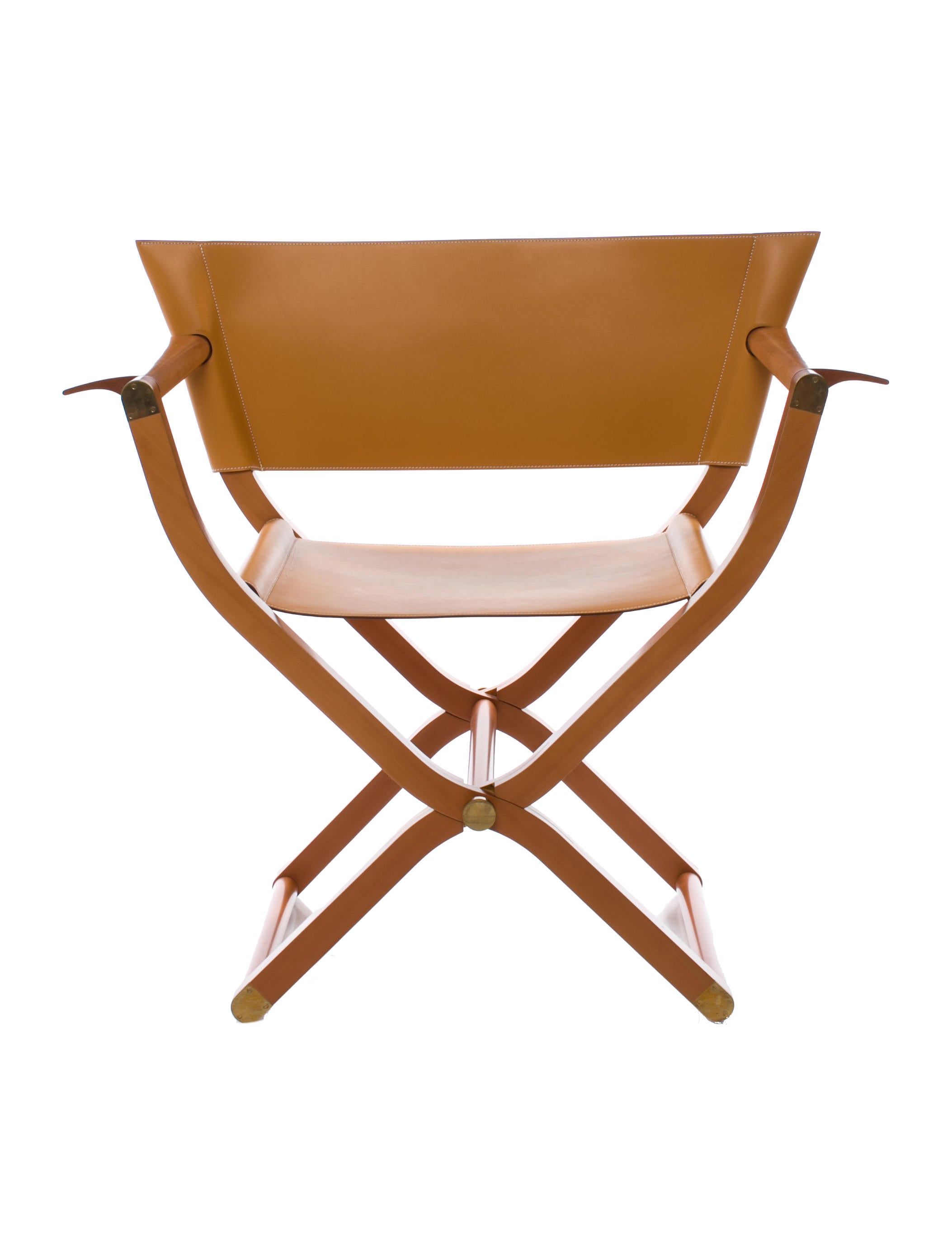 Hermès Leather Pippa Chair Brown Seating, Furniture HER51627 The