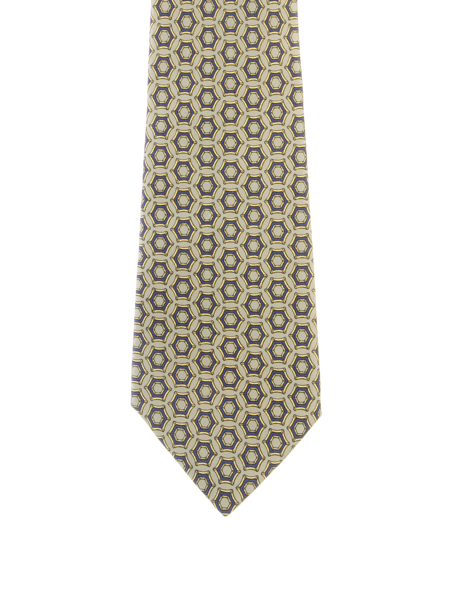 Hermès Silk Pattern Tie