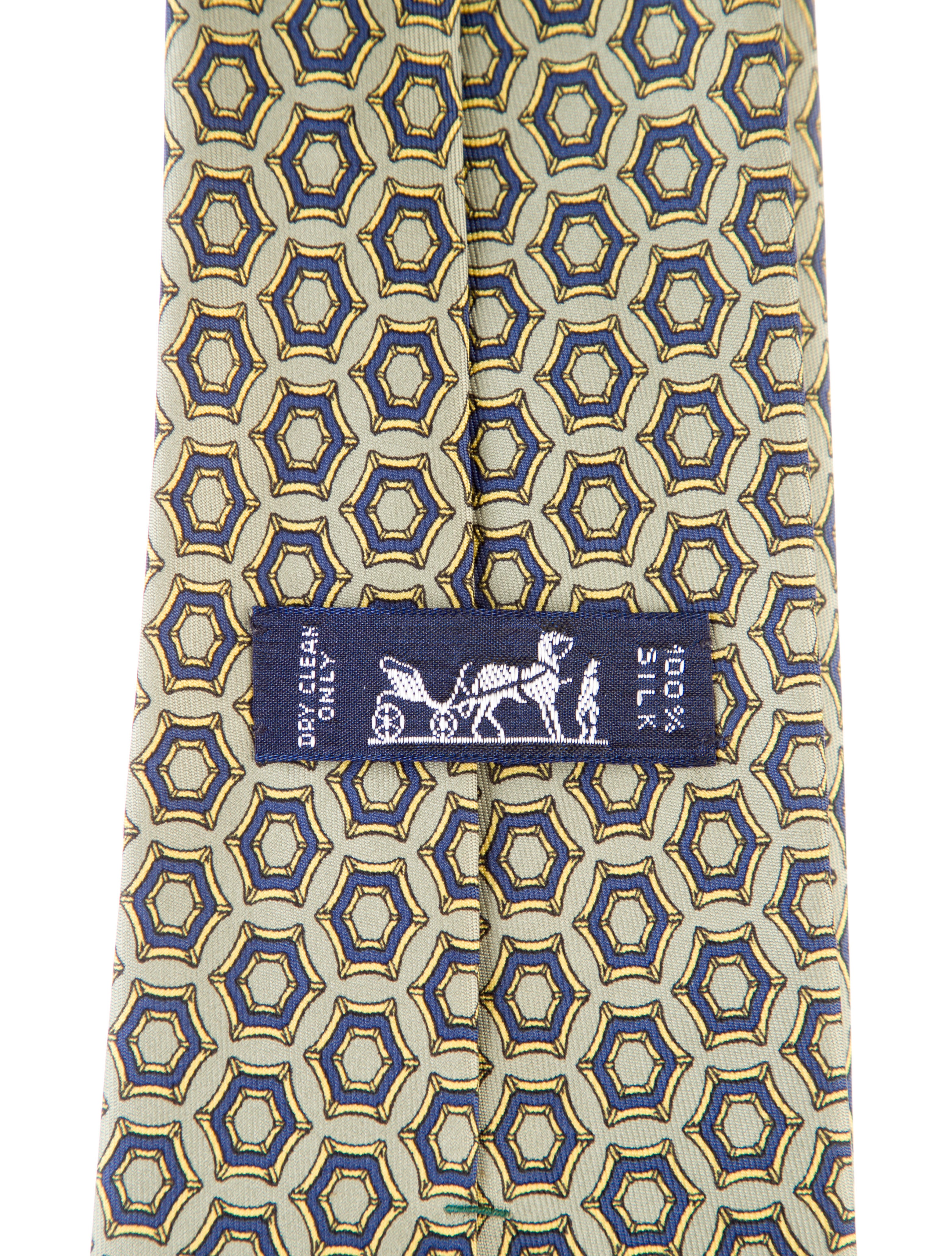 Hermès Silk Pattern Tie