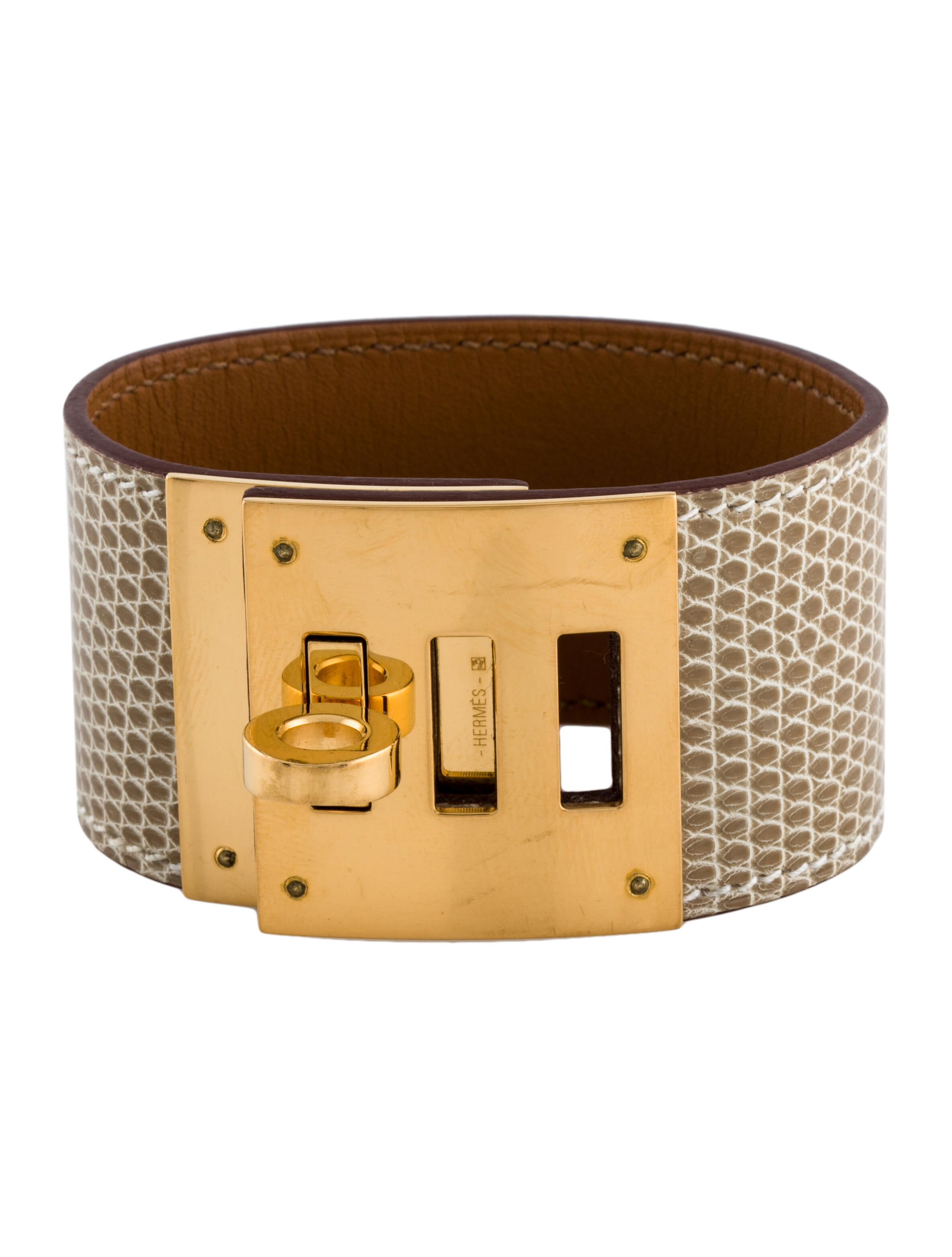 Burberry Leather Chain Link Wrap Bracelet White, Gunmetal Wrap, Bracelets BUR326711 The