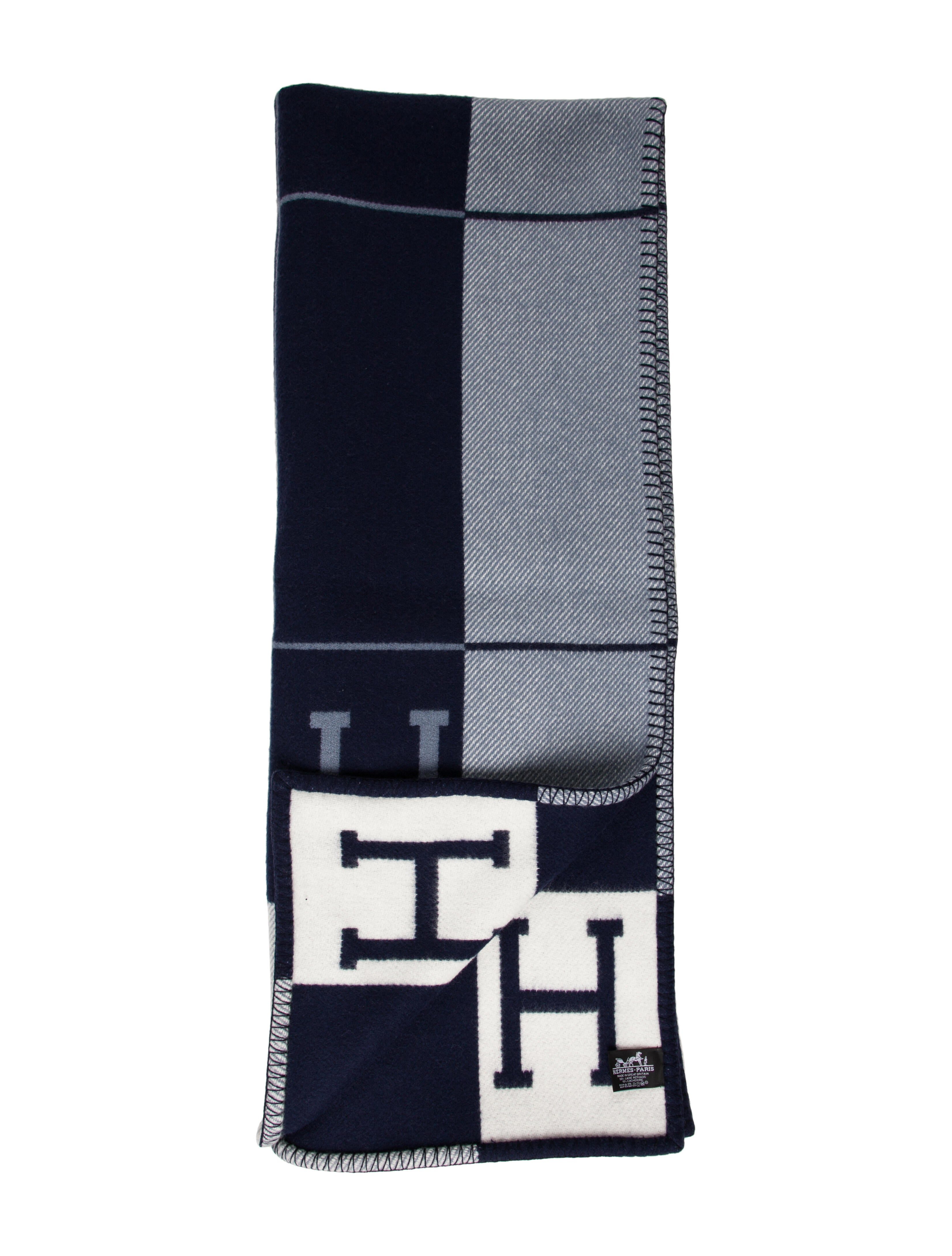Hermès Avalon III Throw Blanket Blue Throws, Pillows & Throws
