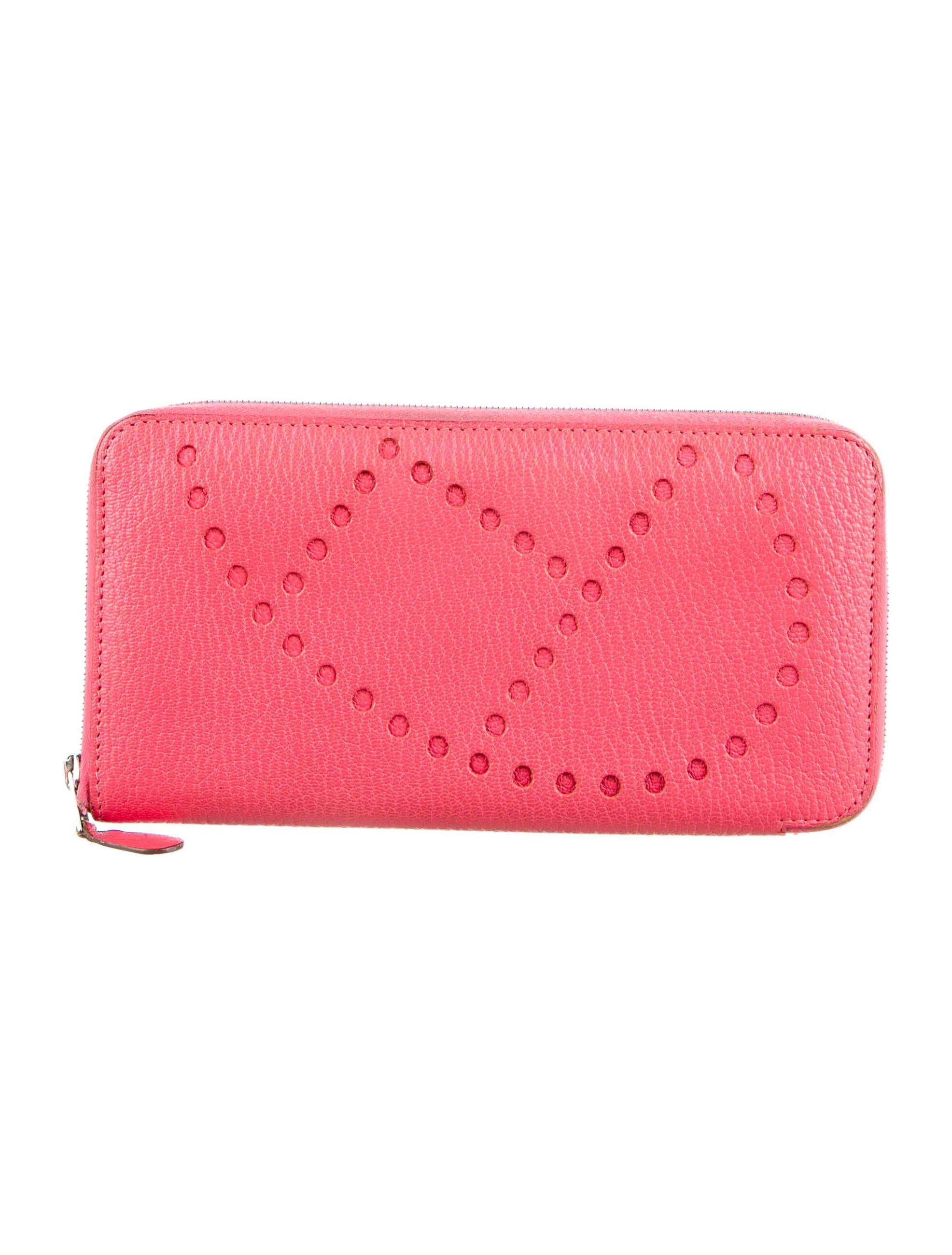 Hermès Evelyne Long Wallet Pink Wallets, Accessories HER518325