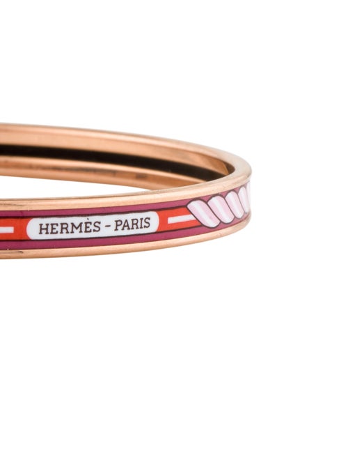 Hermès Extra Narrow Enamel Bracelet