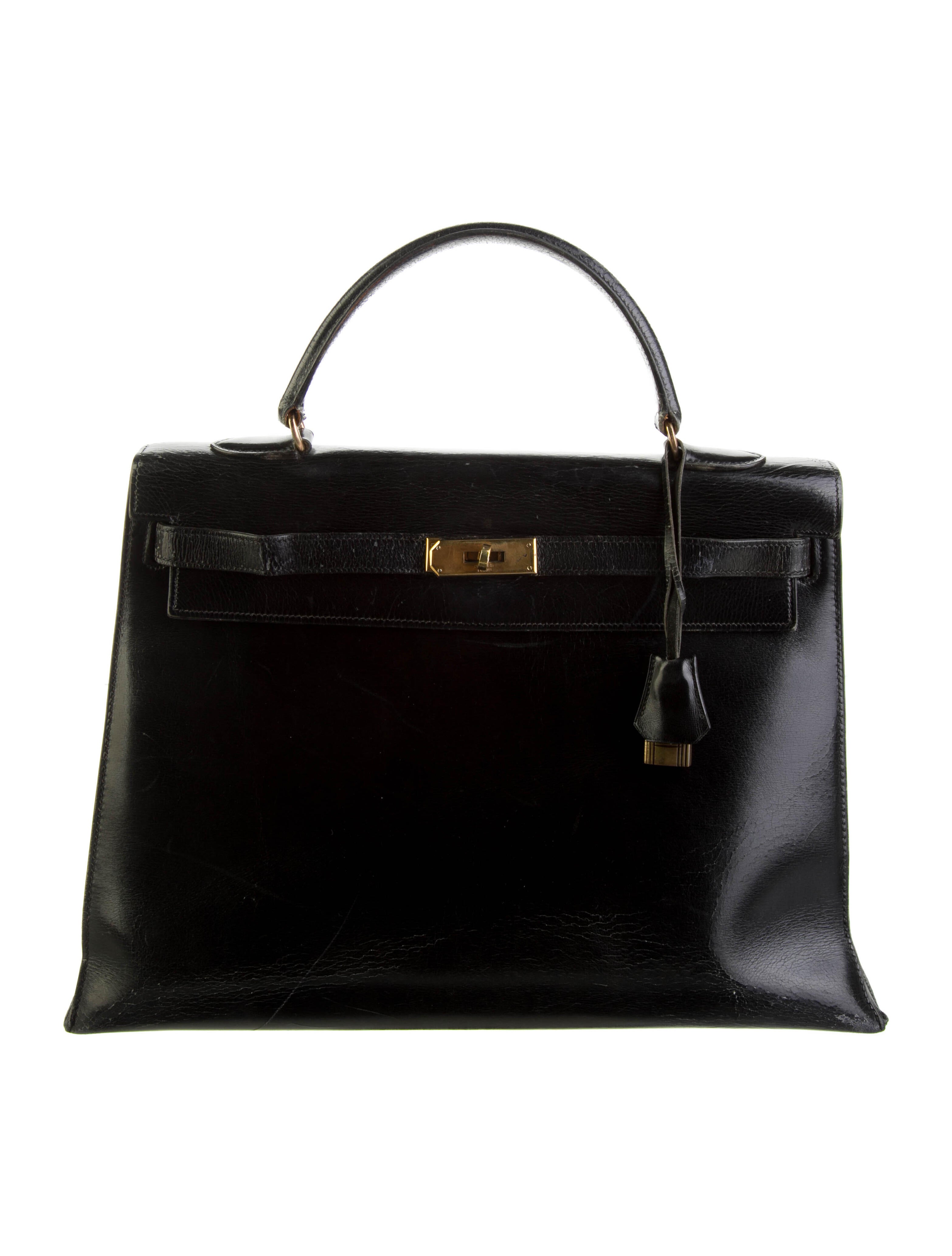 Hermès Box Dalvy Bag Black Handle Bags, Handbags HER126647 The