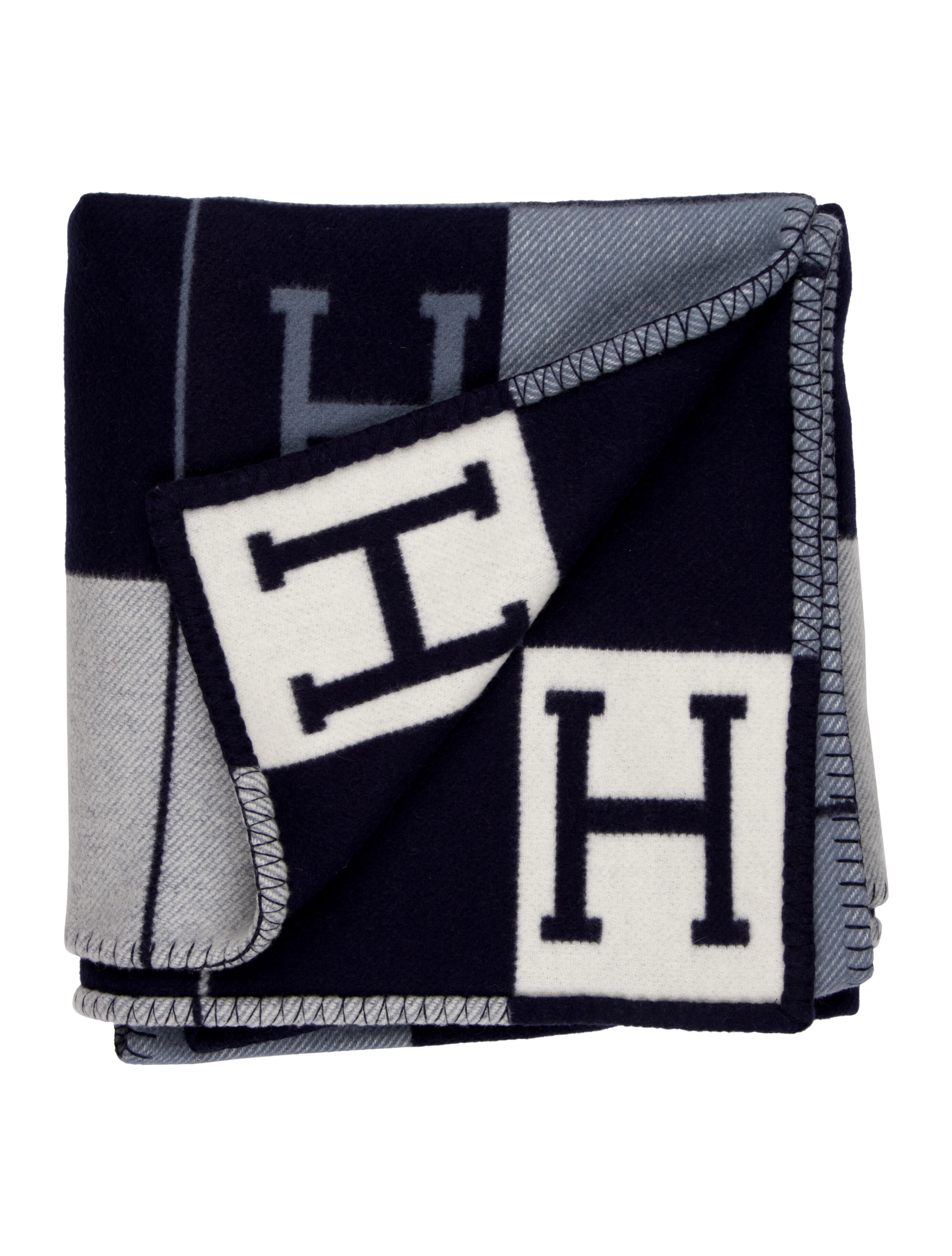 Hermès Avalon III Throw Blanket Blue Throws, Pillows & Throws