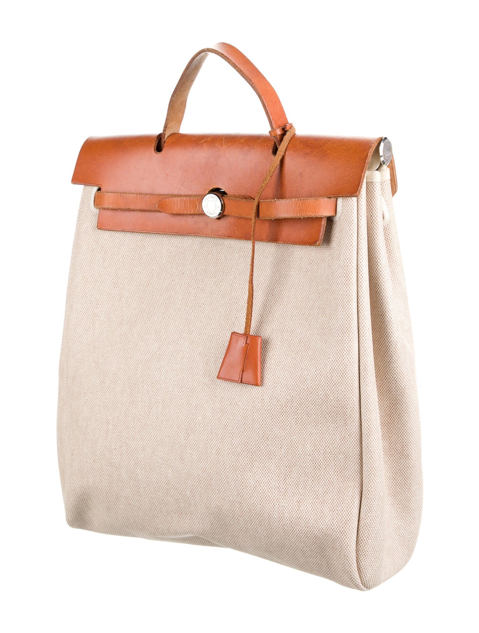 Hermès Toile Herbag Backpack Neutrals Backpacks, Handbags HER529849