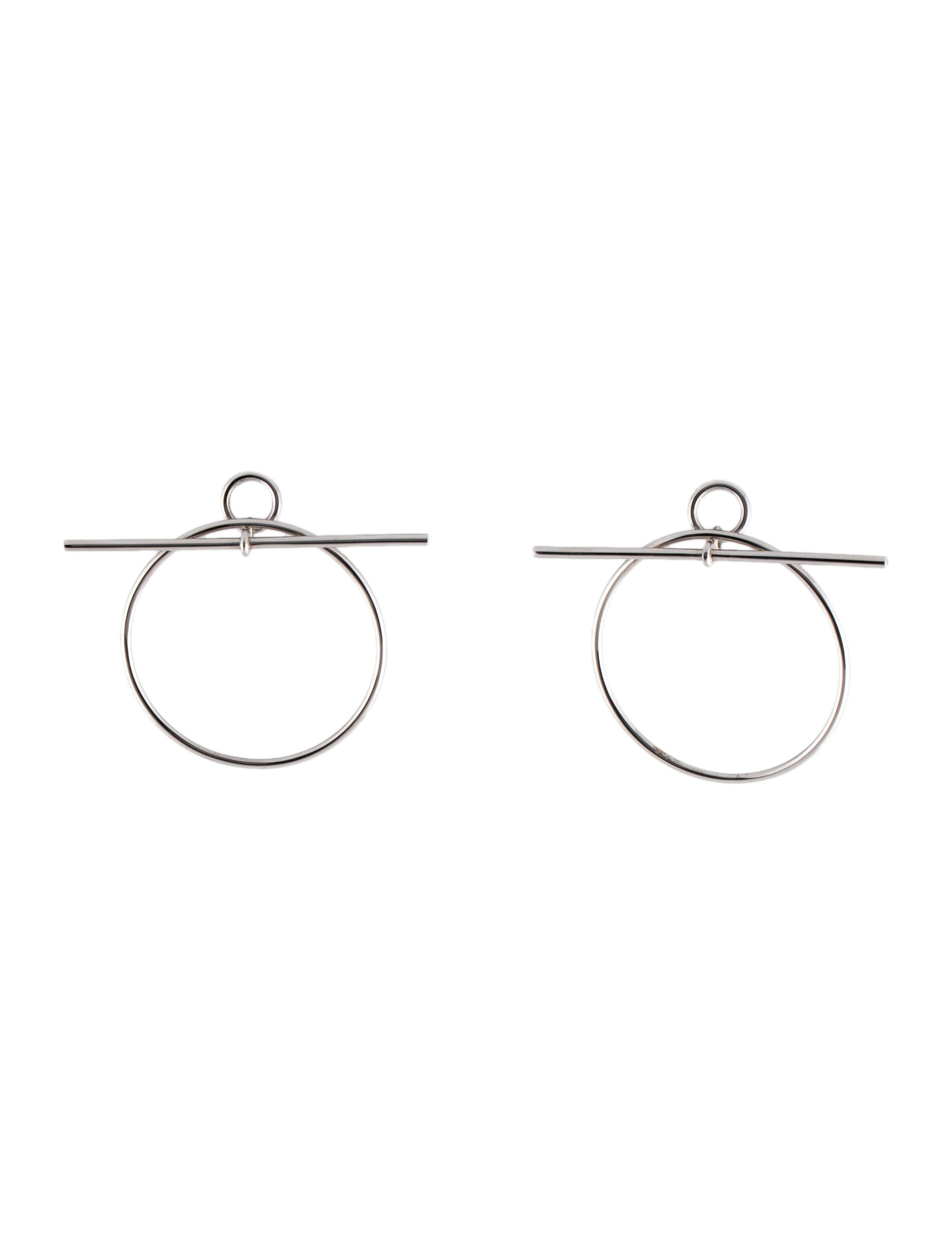 Hermès Loop Drop Earrings, Medium Model