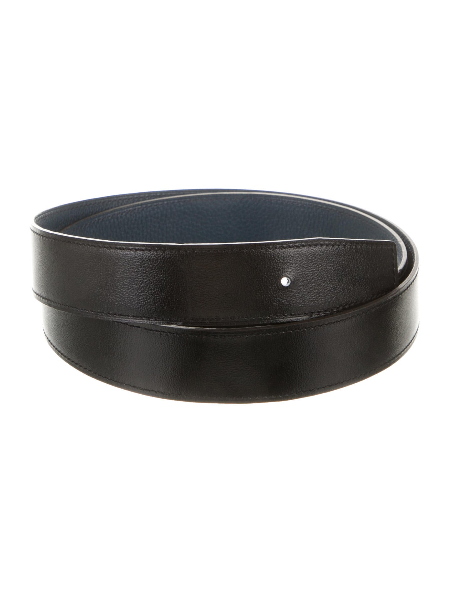 Hermès Reversible 32 mm Belt Strap Belt Strap Blue Belts, Accessories HER531123 The RealReal