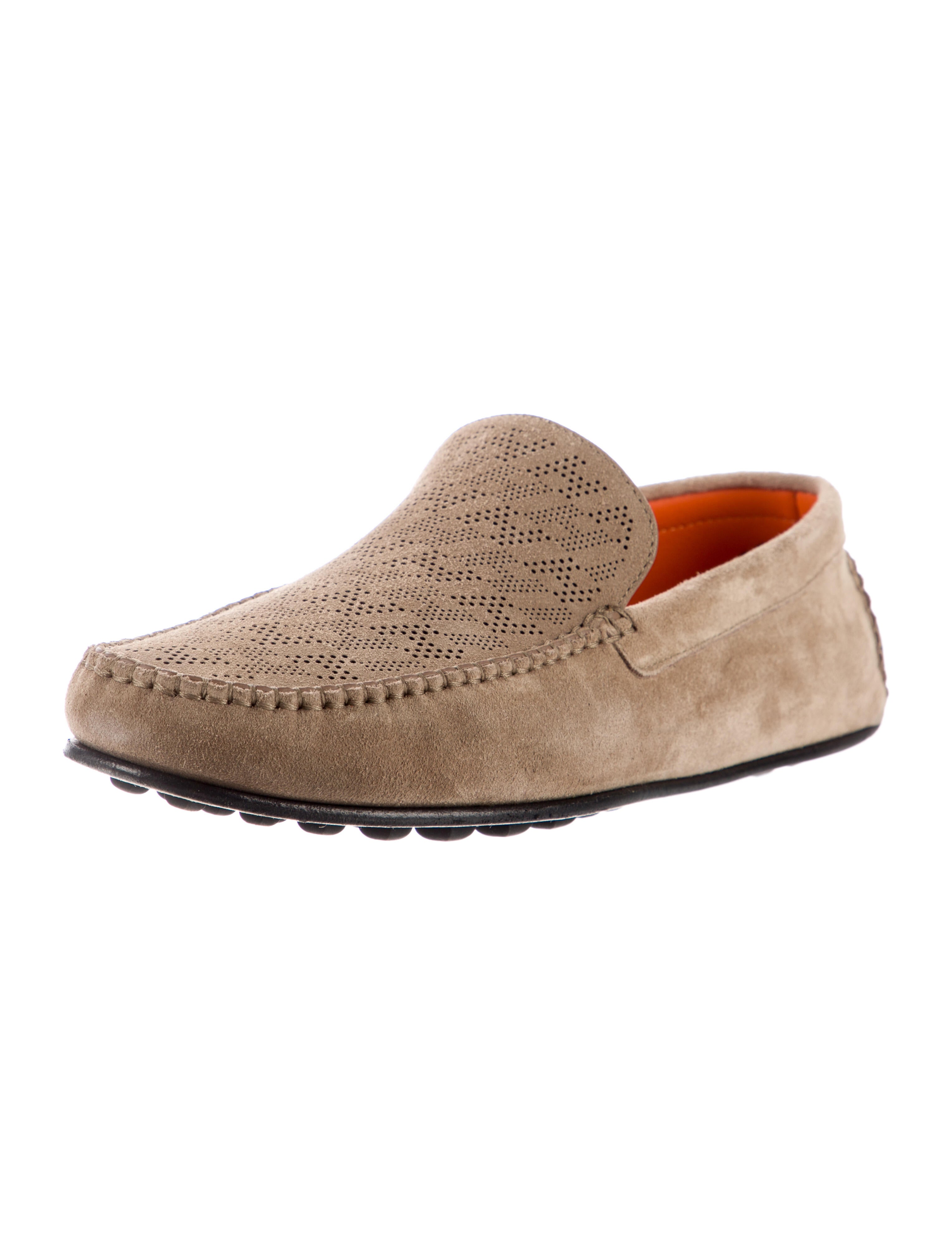 Hermès Come Suede Drivers Neutrals Loafers, Shoes HER532249 The