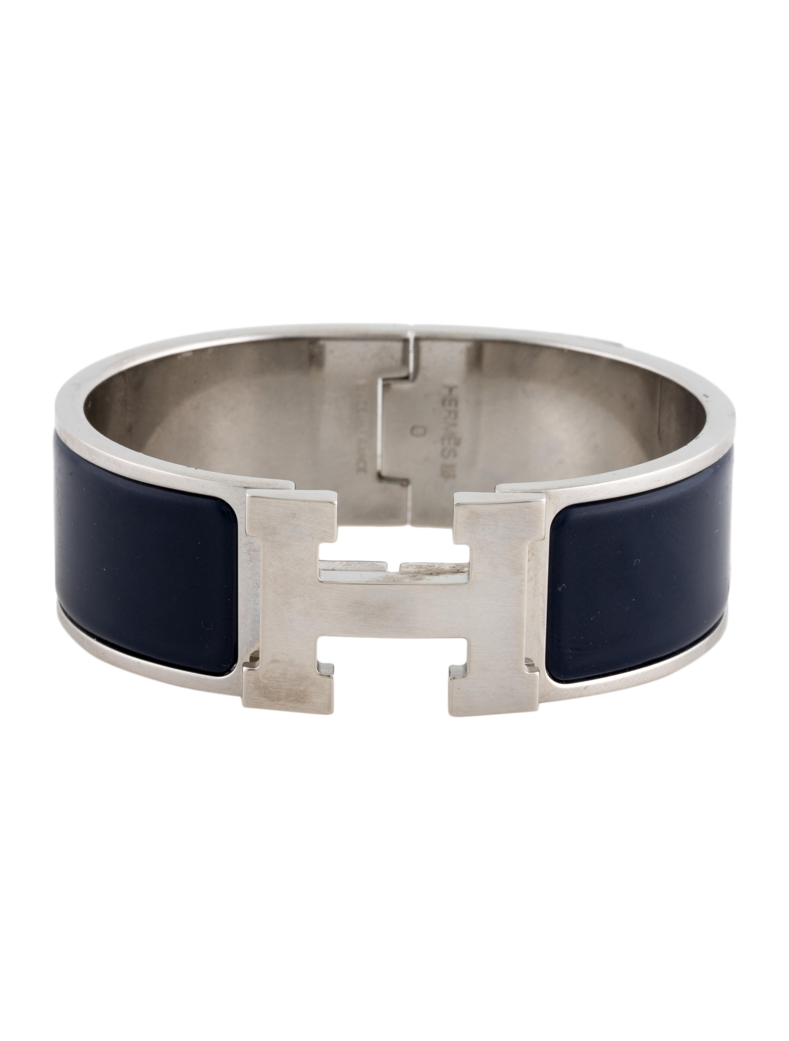 Hermès Clic Clac H Bracelet - Palladium-Plated Cuff, Bracelets ...