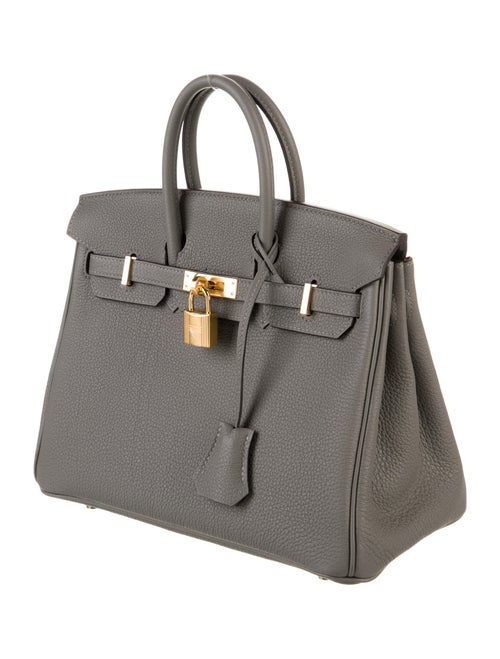 Hermès Gris Meyer 2023 Togo Birkin 25