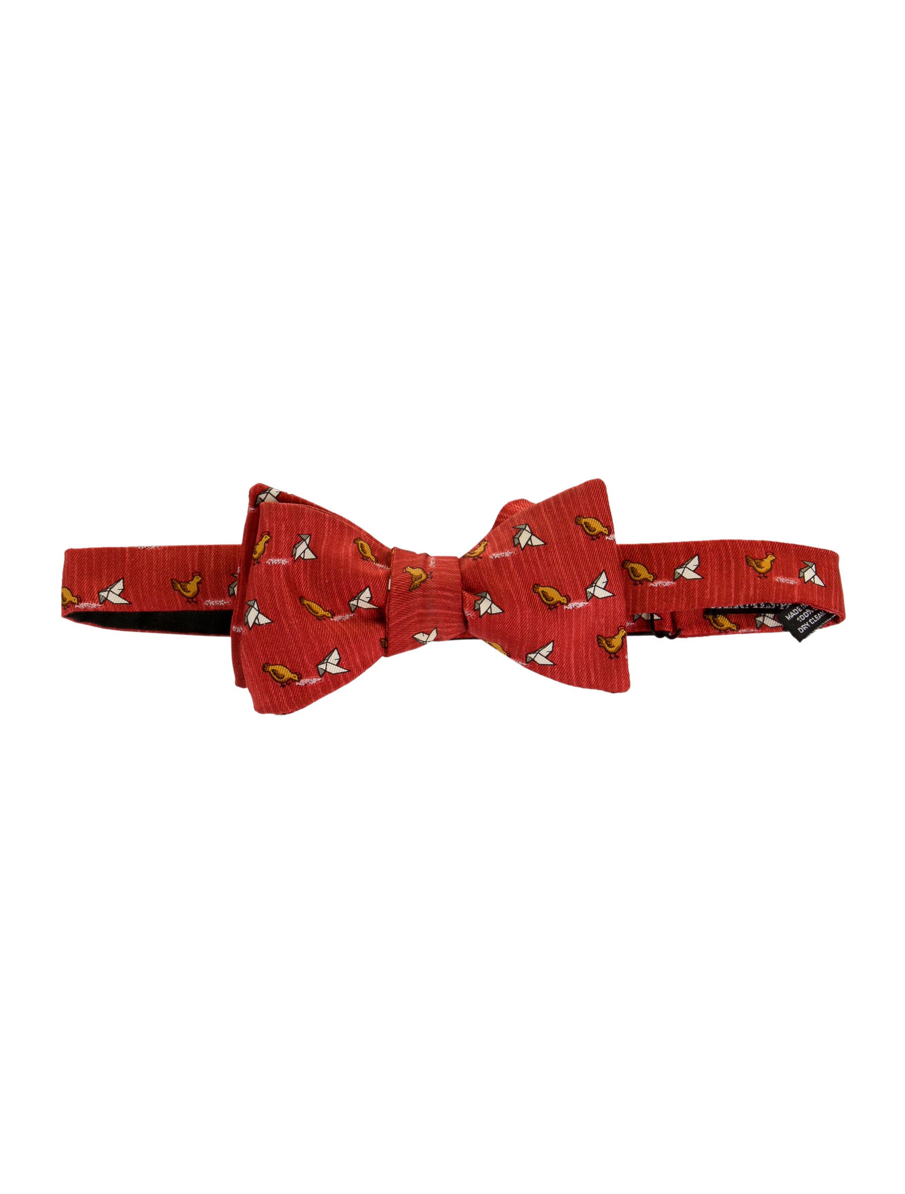 Hermès Bowtie Red Bow Ties, Suiting Accessories HER541823 The