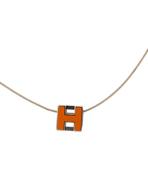 Hermès Enamel Pop H Cube Necklace