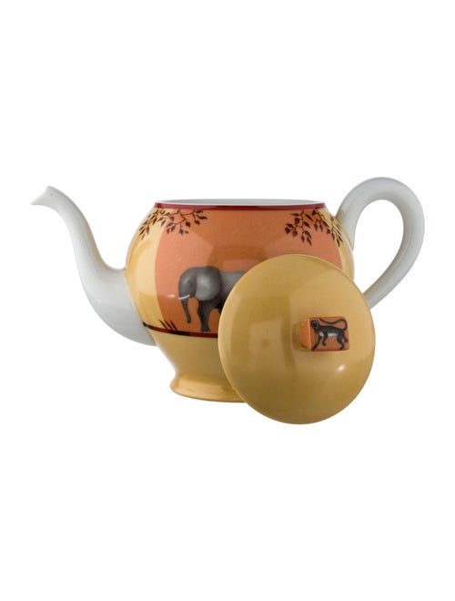 Hermès Africa Porcelain Teapot Tabletop & Kitchen HER54696 The
