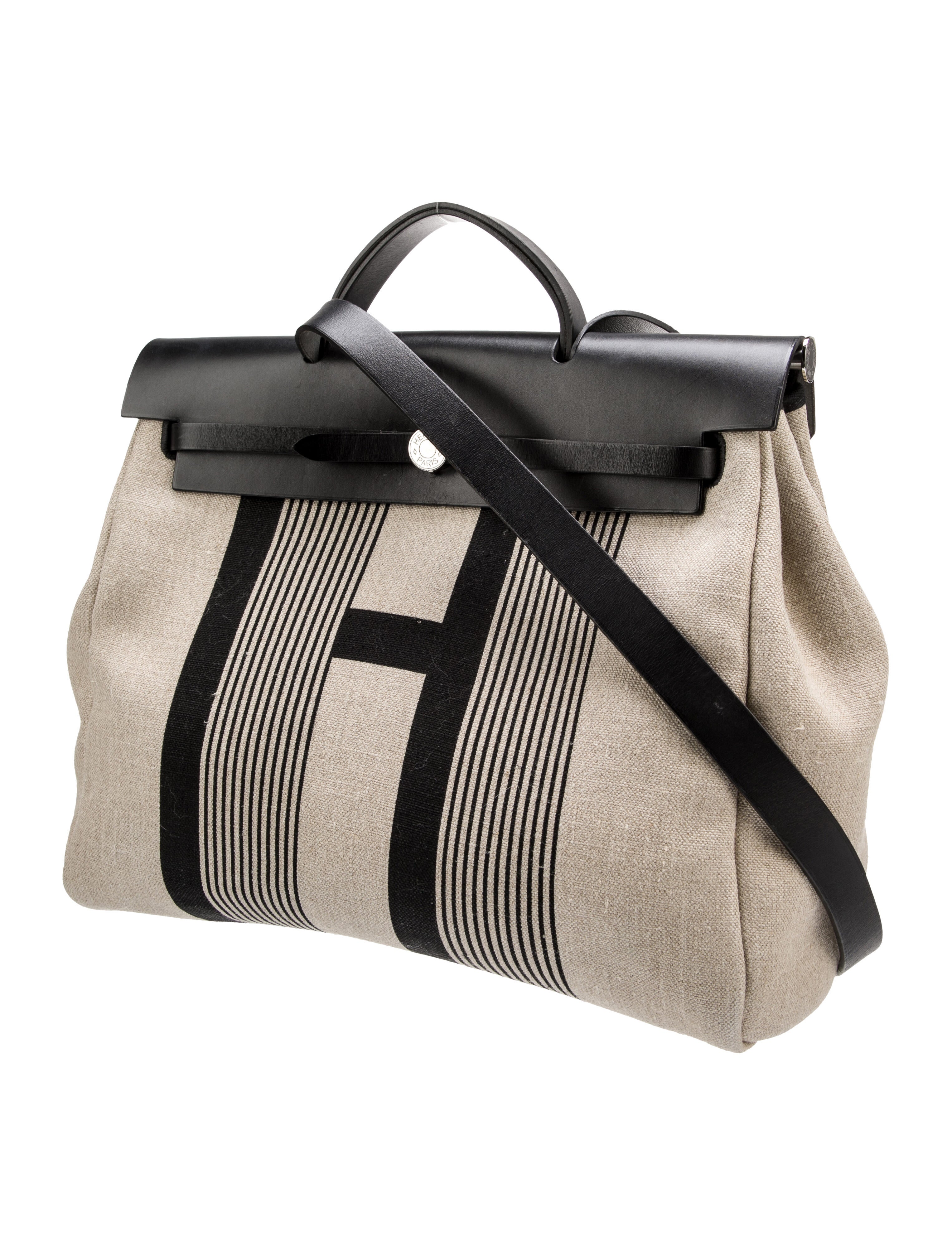 Hermès Toile H Vibration Herbag Zip 39