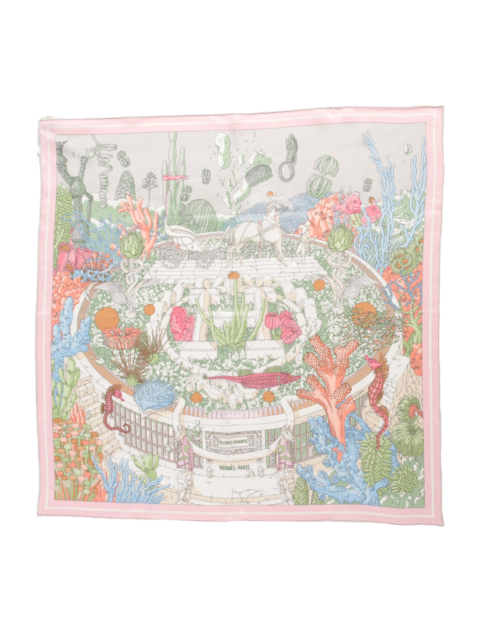 新品未使用♡HERMES♡カレ70  EX-LIBRIS ATLANTIS Ex-Libris Atlantis – Miss Bugis