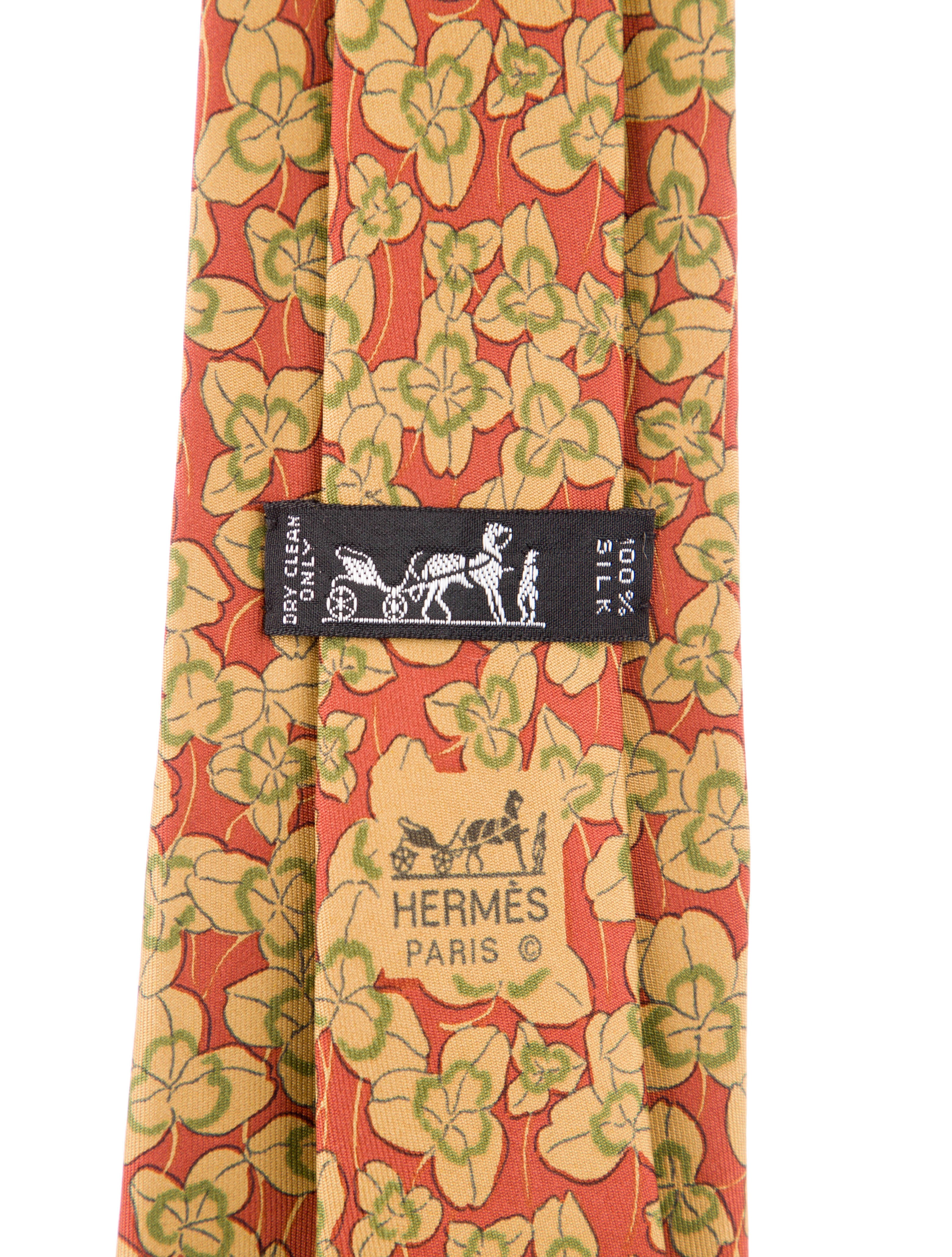 Hermès Silk Pattern Tie