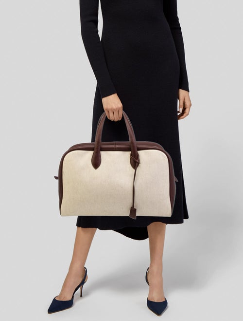 Hermès Toile H & Togo Victoria 45 Travel Bag