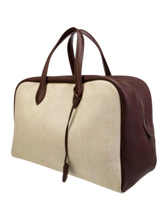 Hermès Toile H & Togo Victoria 45 Travel Bag