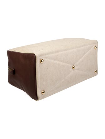 Hermès Toile H & Togo Victoria 45 Travel Bag