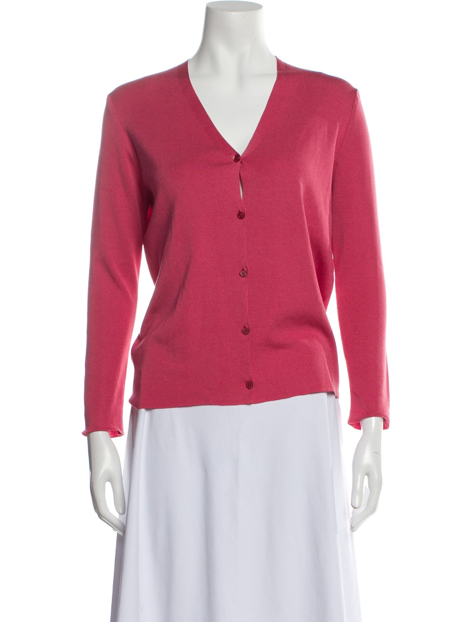 Hermès VNeck Sweater Pink Knitwear, Clothing HER567363 The RealReal