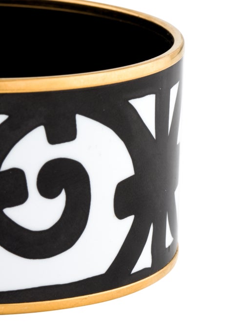 Hermès Enamel Balcons du Guadalquivir Extra Wide Bangle