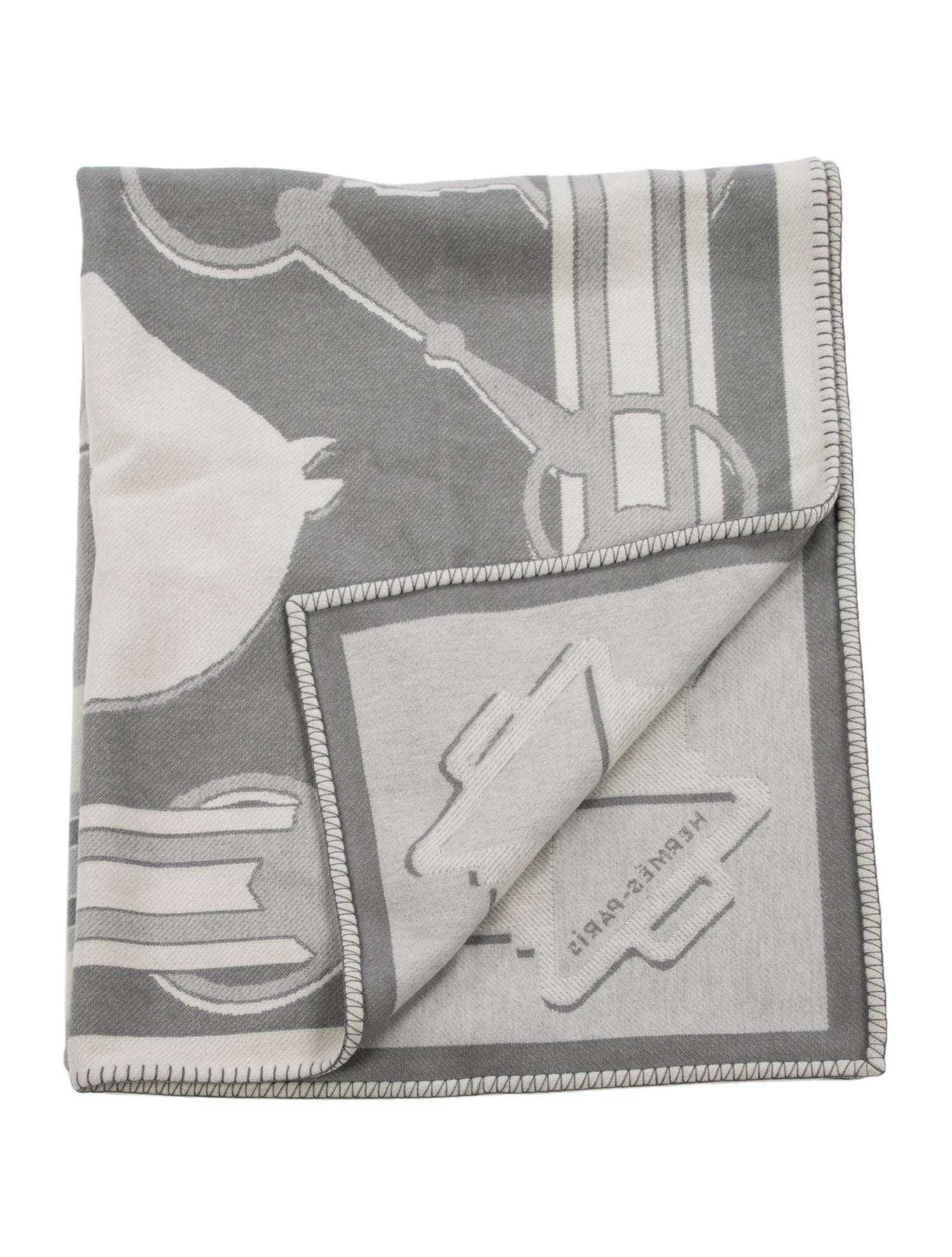 Hermès Wool Baby Blanket Pink HER488931 The RealReal