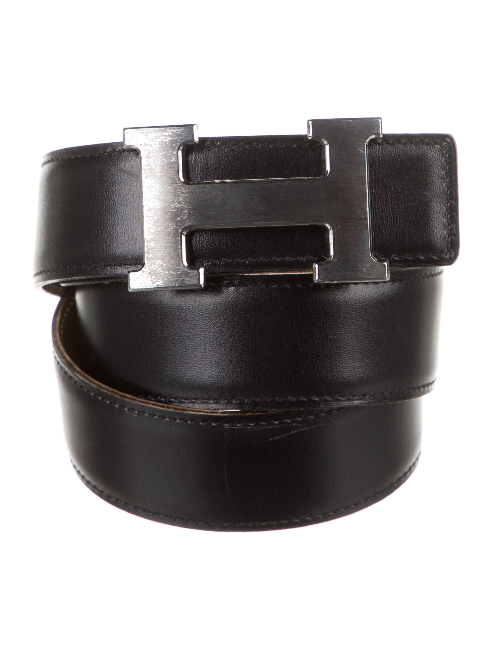 Hermès Reversible 32 mm H Belt Kit Black Belts, Accessories HER576388 The RealReal