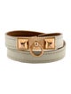 Hermès Leather Rivale Double Tour Bracelet