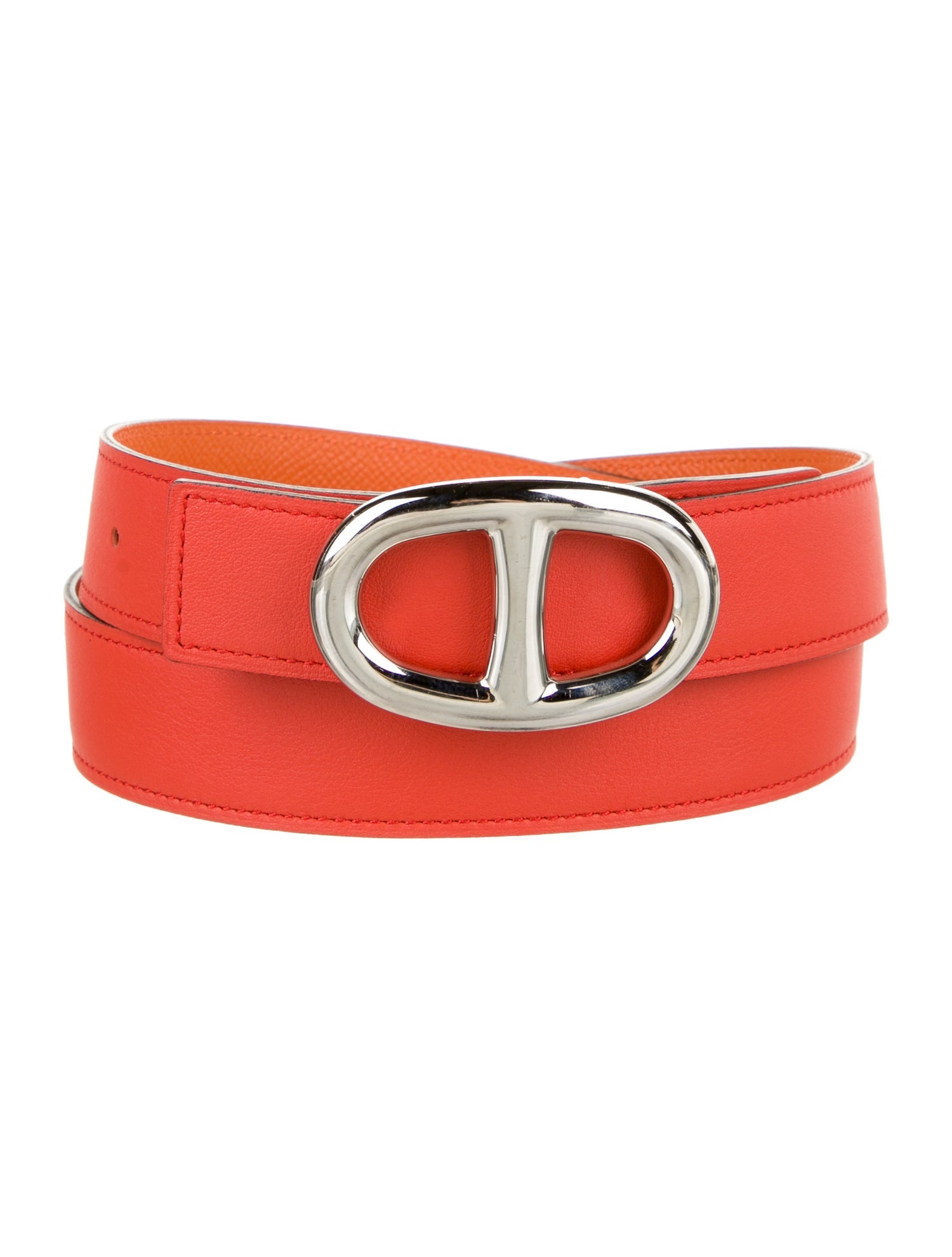 Hermès Reversible 32 mm Chaîne d'Ancre Belt Kit Red Belts, Accessories HER581448 The RealReal