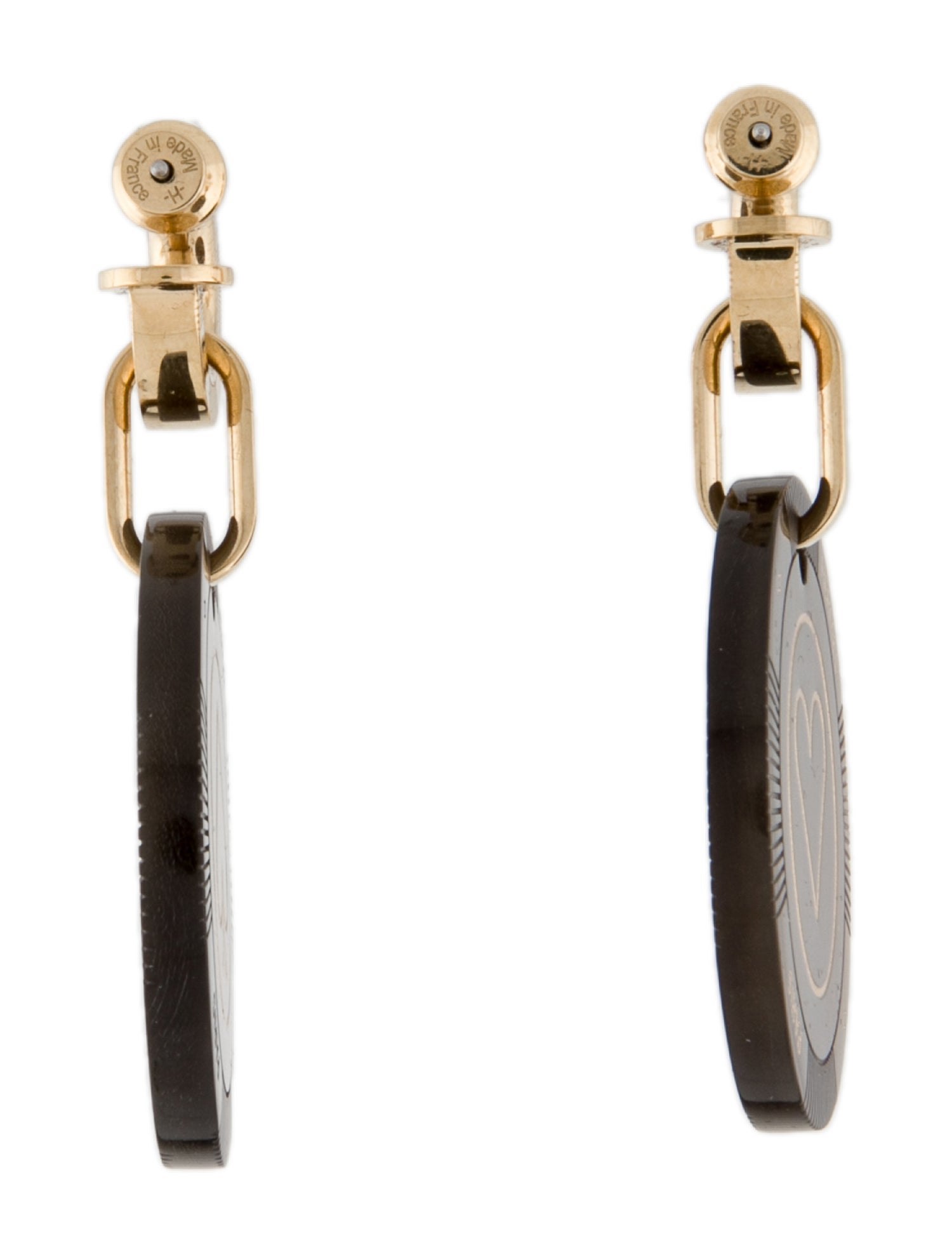 Hermès Faites Vos Jeux Drop Earrings - 18K Yellow Gold