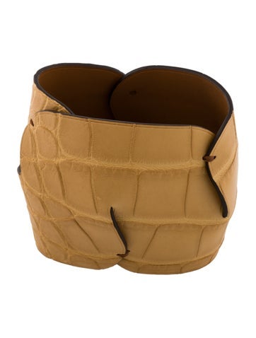 Hermès Bangle Alligator Leather Bracelet