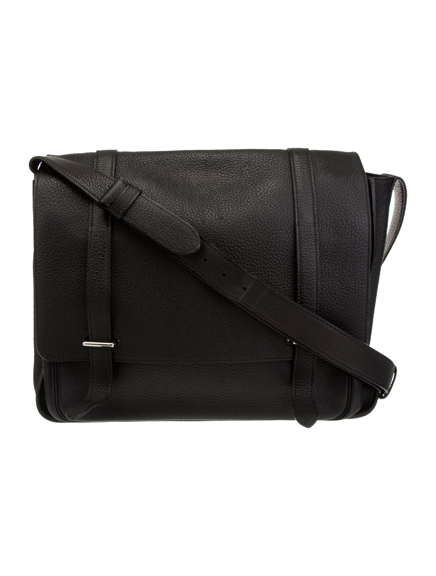 Hermès Clemence Steve 35 Black Messenger Bags, Bags HER583807 The