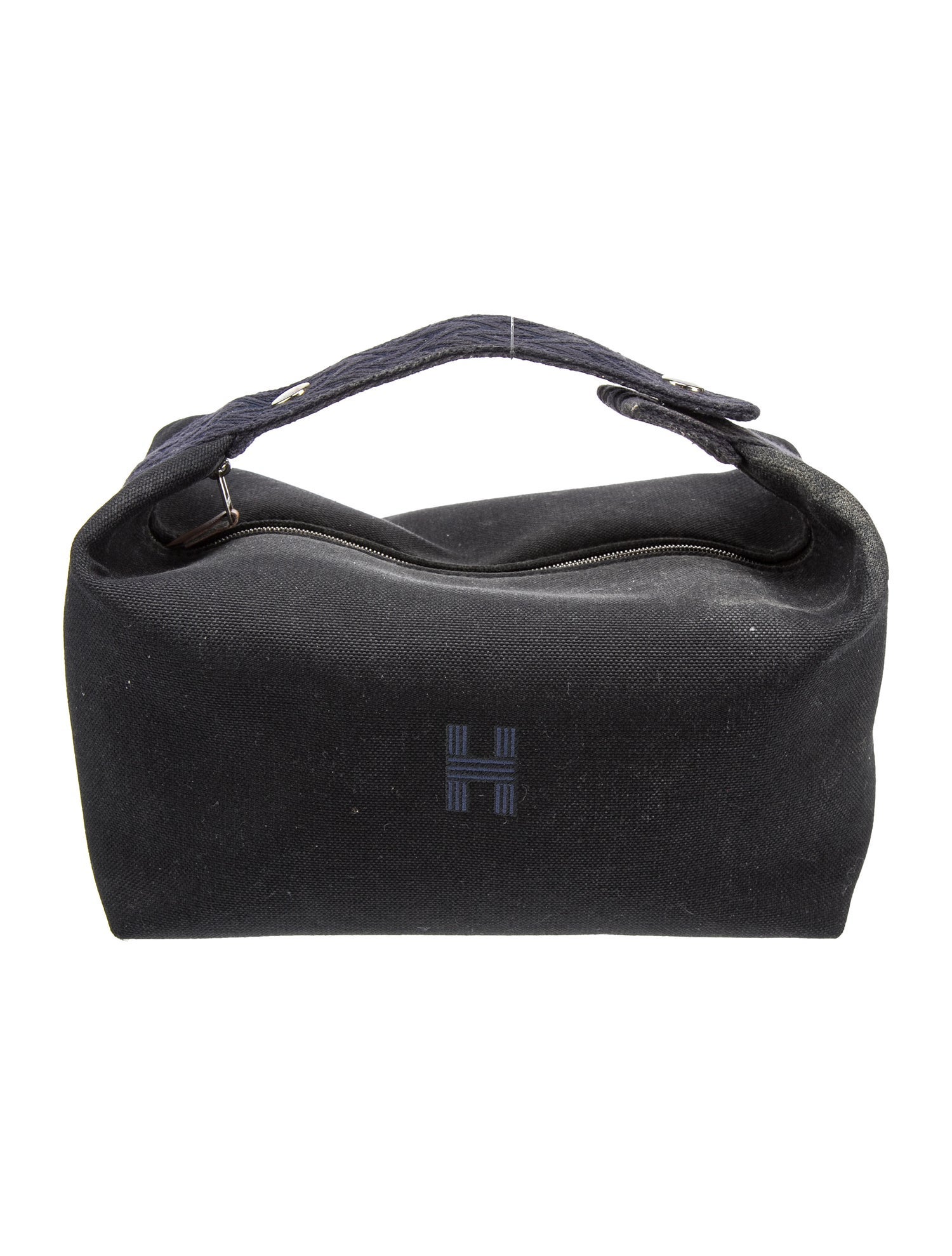 Hermès Large Toile BrideABrac Travel Case Blue Toiletry Bags, Bags